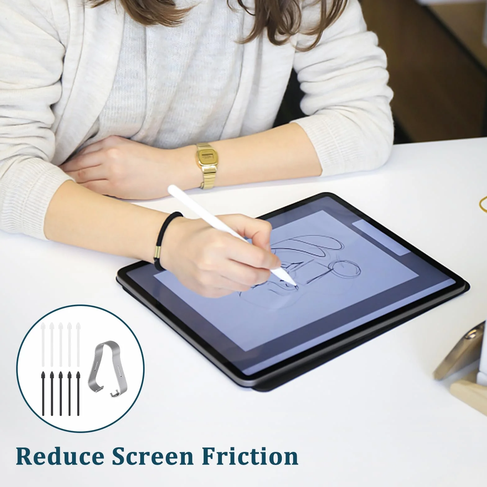 11 sztuk zamiennych końcówek S Pen do Samsung Galaxy Tab, kompatybilne z Tab S9/S9+/S9 FE/S9 Ultra/S8/S8+/S8 Ultra/S7/S7 FE/S6/S6 Lite/N10/N20/S21 Ultra/S22 Ultra/S23 Ultra, kolor czarny