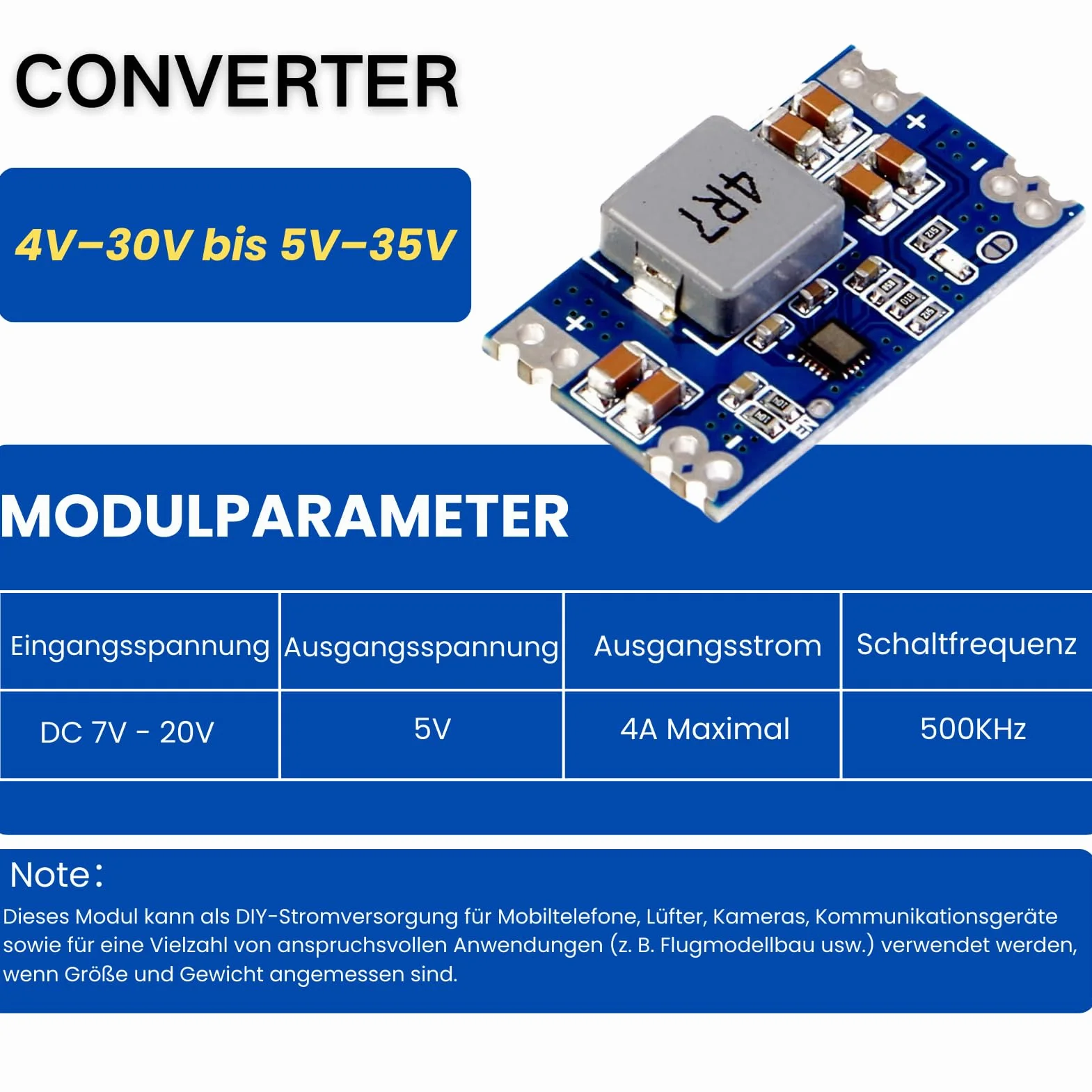 Przetwornica napięcia DC-DC Step Down 7-20 V do 5 V Mini 560 moduł zasilacza 6 sztuk