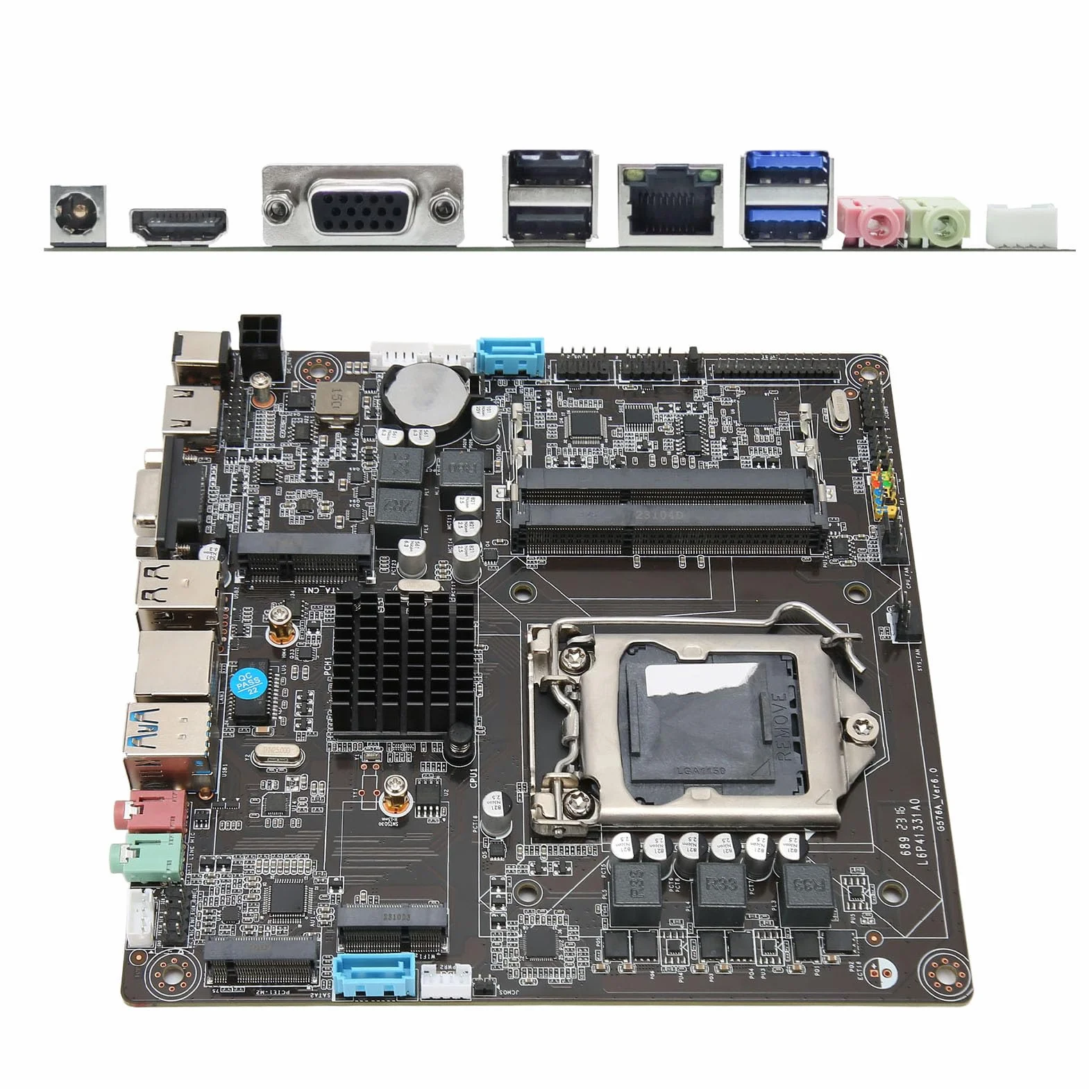 VBESTLIFE H81 płyta główna, LGA 1150 DDR3 ITX Gamingowa płyta główna do I3 I5 I7 do CPU 4. 5. generacji, M.2 VGA, HDMI, 2 porty audio, do komputerów DIY