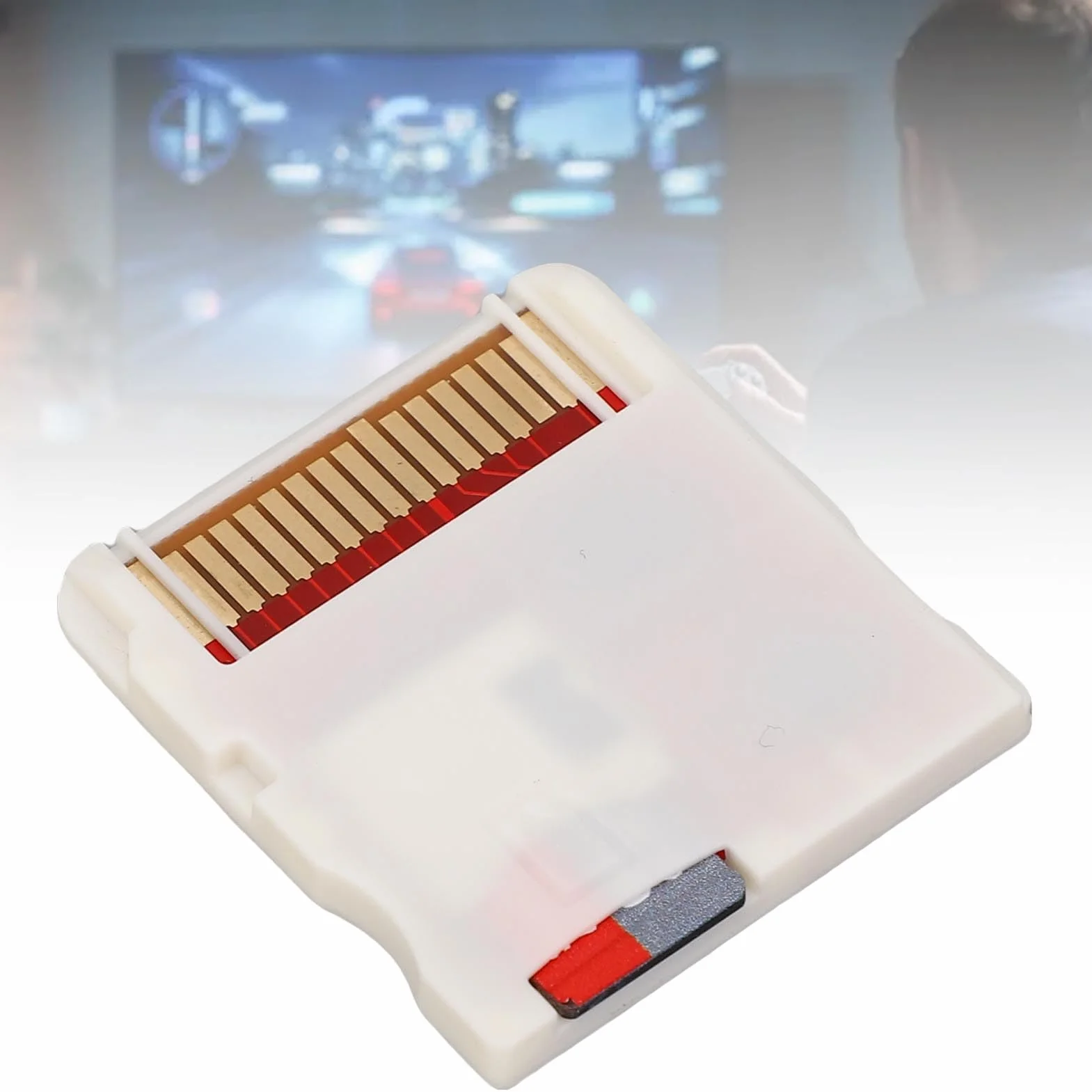 Tosuny Karta NDS 3DS Flash dla NDS 3DS 2DS NDSL GBA GBC FC MD GB, 4-poziomowa Regulacja Jasności Konsole do Szybkiego Uruchamiania Karta do Gry, Układ ASIC Wbudowany 64GB
