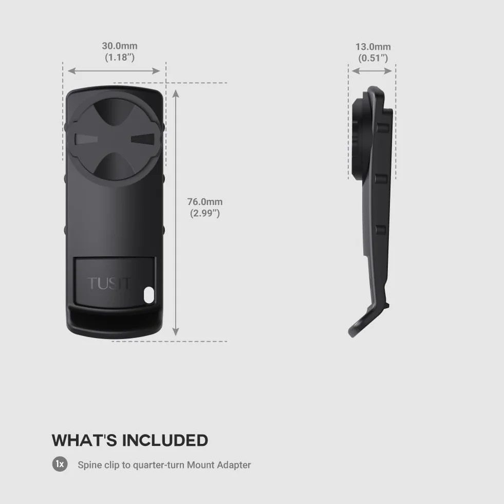 TUSITA Uchwyt Adapter Rowerowy Kompatybilny z Garmin Handheld GPS, Klips Ćwierć Obrotu