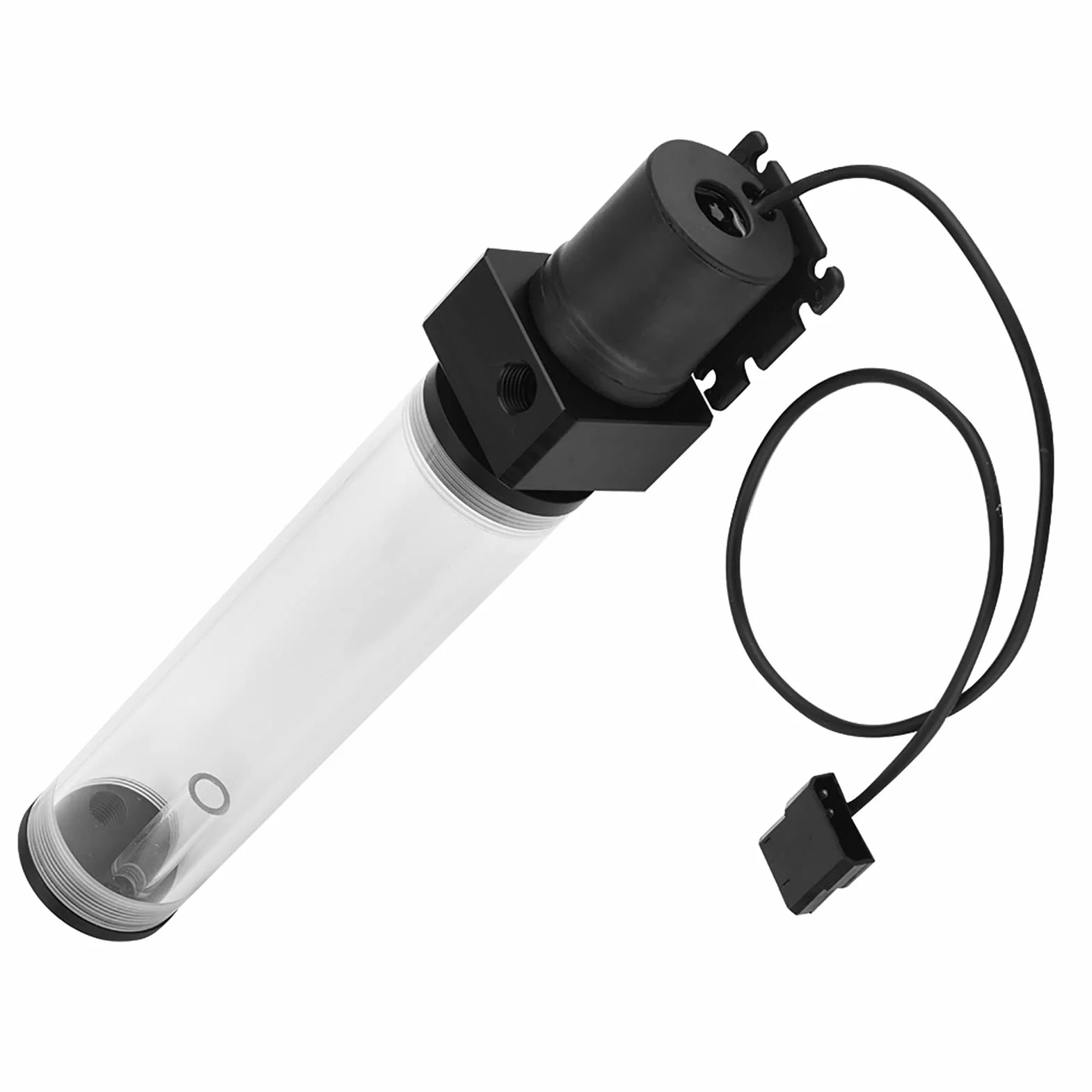 Zbiornik chłodzący wodę z pompą, Bewinner 12 V, 800 l/h, wodoodporny zbiornik na wodę i pompa G1/4, akrylowy komputer, DIY, zbiornik cylindra do chłodzenia wody, pompa 19 W, 210 mm