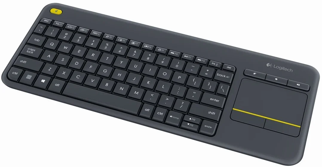 Logitech K400 Plus Bezprzewodowa Klawiatura do TV | QWERTY układ pan-nordycki - Czarny