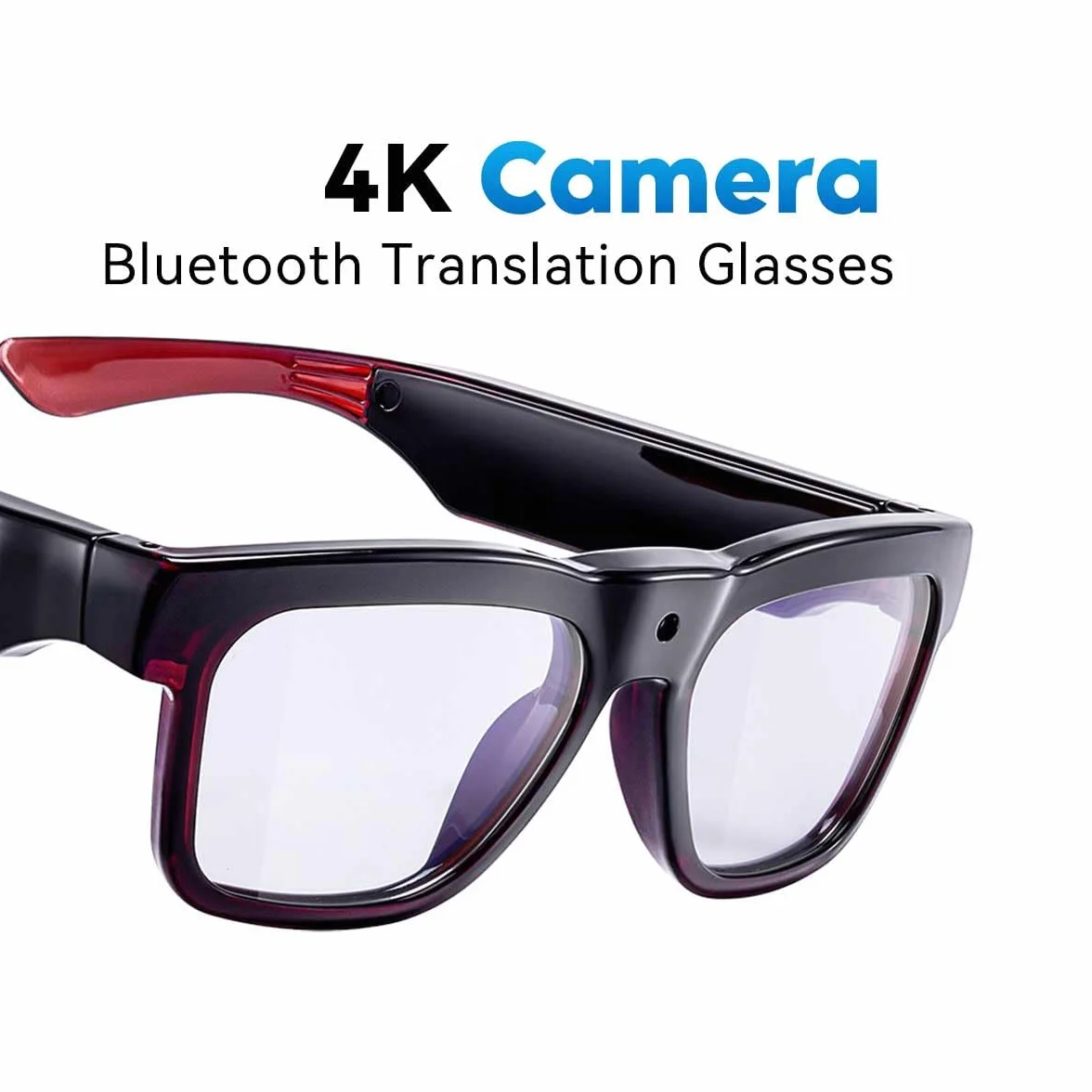 OhO sunshine Inteligentne okulary Bluetooth z nagrywaniem kamery 4K i pamięcią tłumaczenia w czasie rzeczywistym
