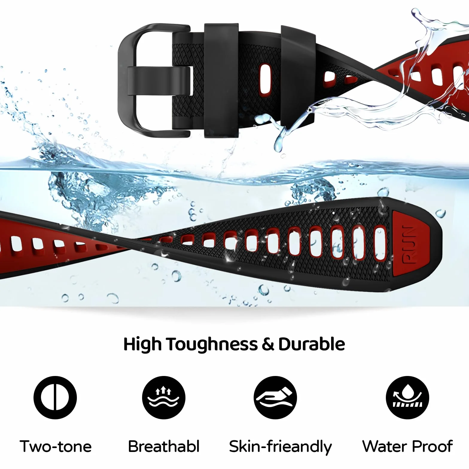 Pasek do zegarka Garmin Forerunner 265, Forerunner 255, Vivoactive 4, Venu 3, Venu 2, silikonowy pasek zastępczy, 22 mm