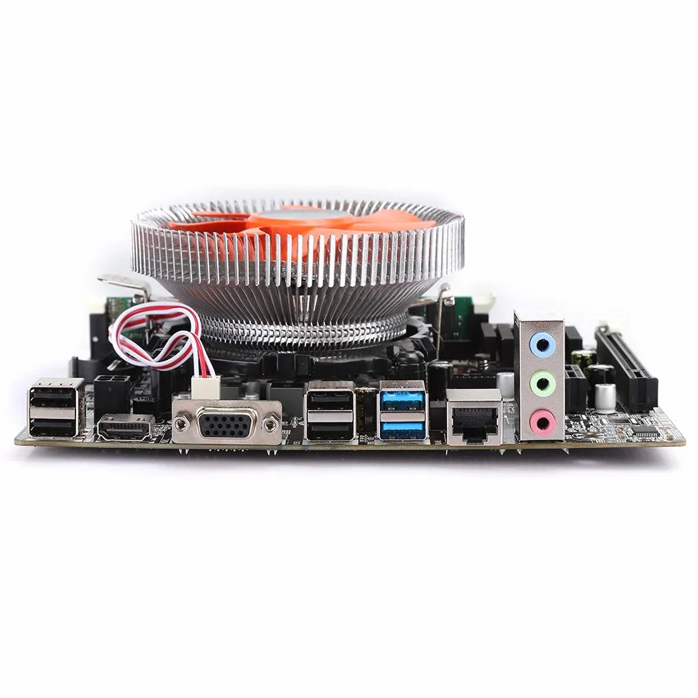 Płyta Główna Komputera, Zestaw Płyt Głównych do Komputerów Stacjonarnych I5 B75 Płyta Główna DDR3 Pamięć 4G Dual-USB 3.0 SATA3 Części Komputerowe, Obsługuje Podwójne Wyjście VGA i