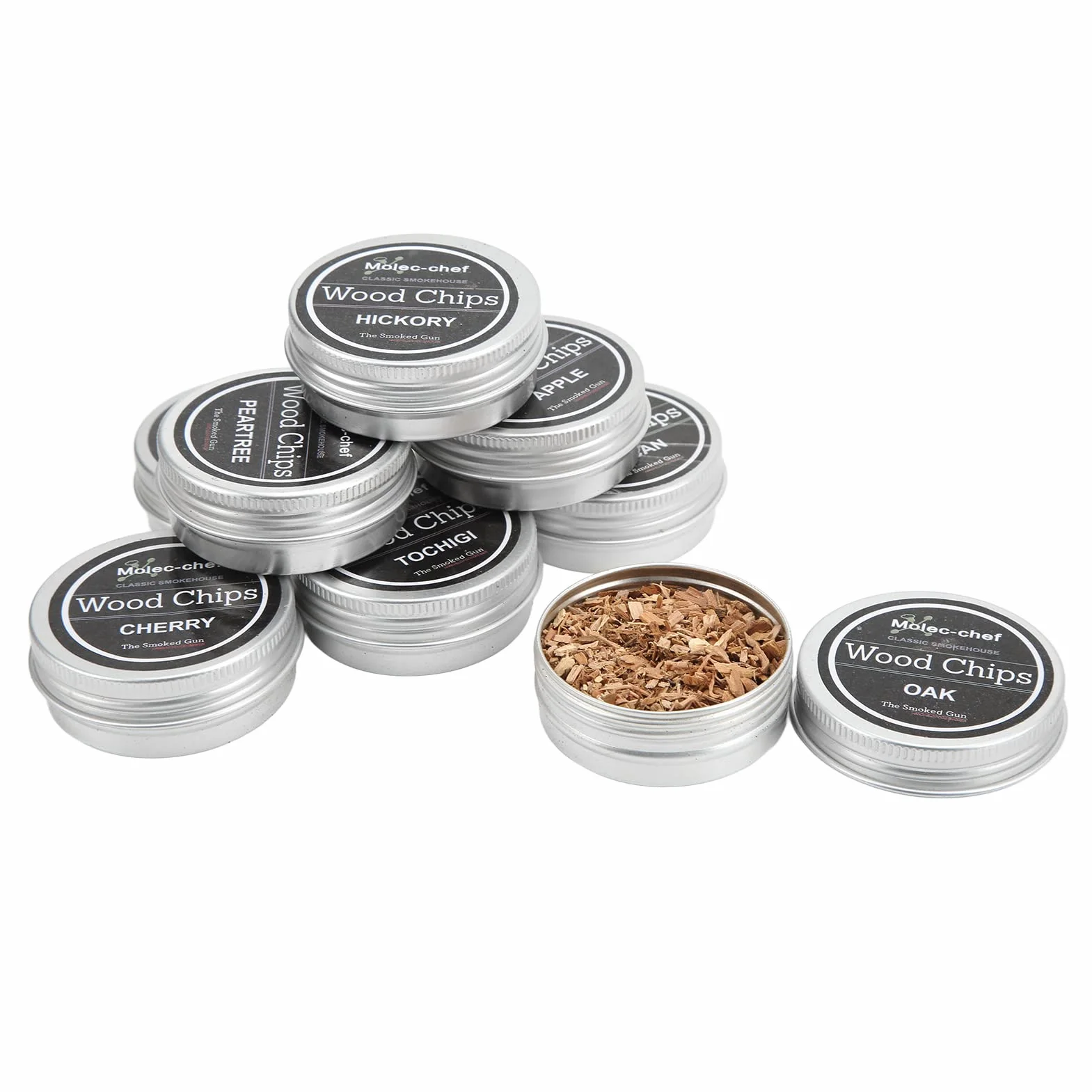 Zrębki do Palenia Whisky Wood Chip Zestaw 8 Sztuk do Palacza Koktajlowego