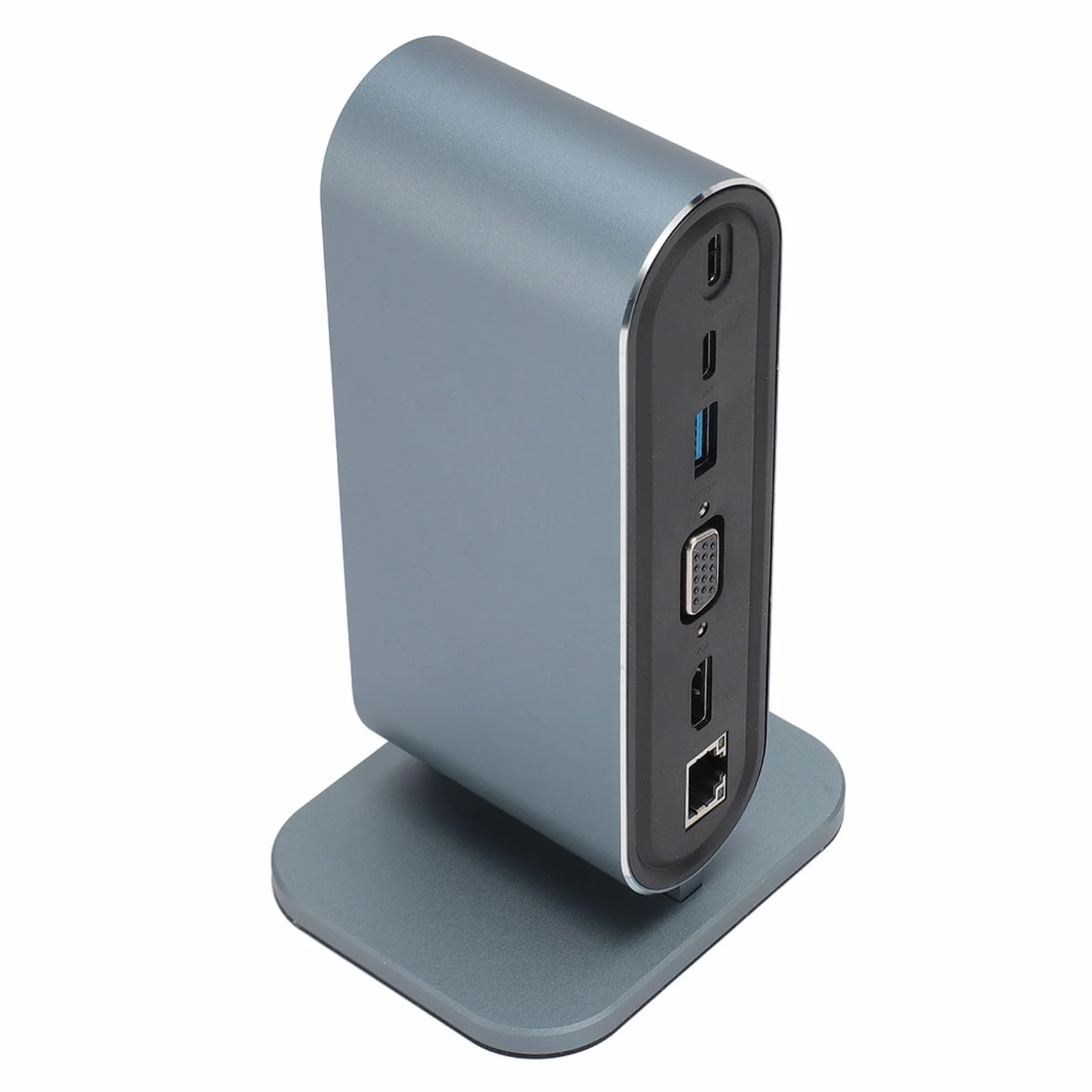 aqxreight Stacja Dokująca USB C do Laptopa 12 Cali, 4K VGA, Koncentrator USB C 10 Gb/s z Ethernetem 100 Mb/s, ładowanie PD 87 W, Porty A 5 Gb/, Gniazdo Kart SD, Aluminiowy Przenośny Koncentrator do