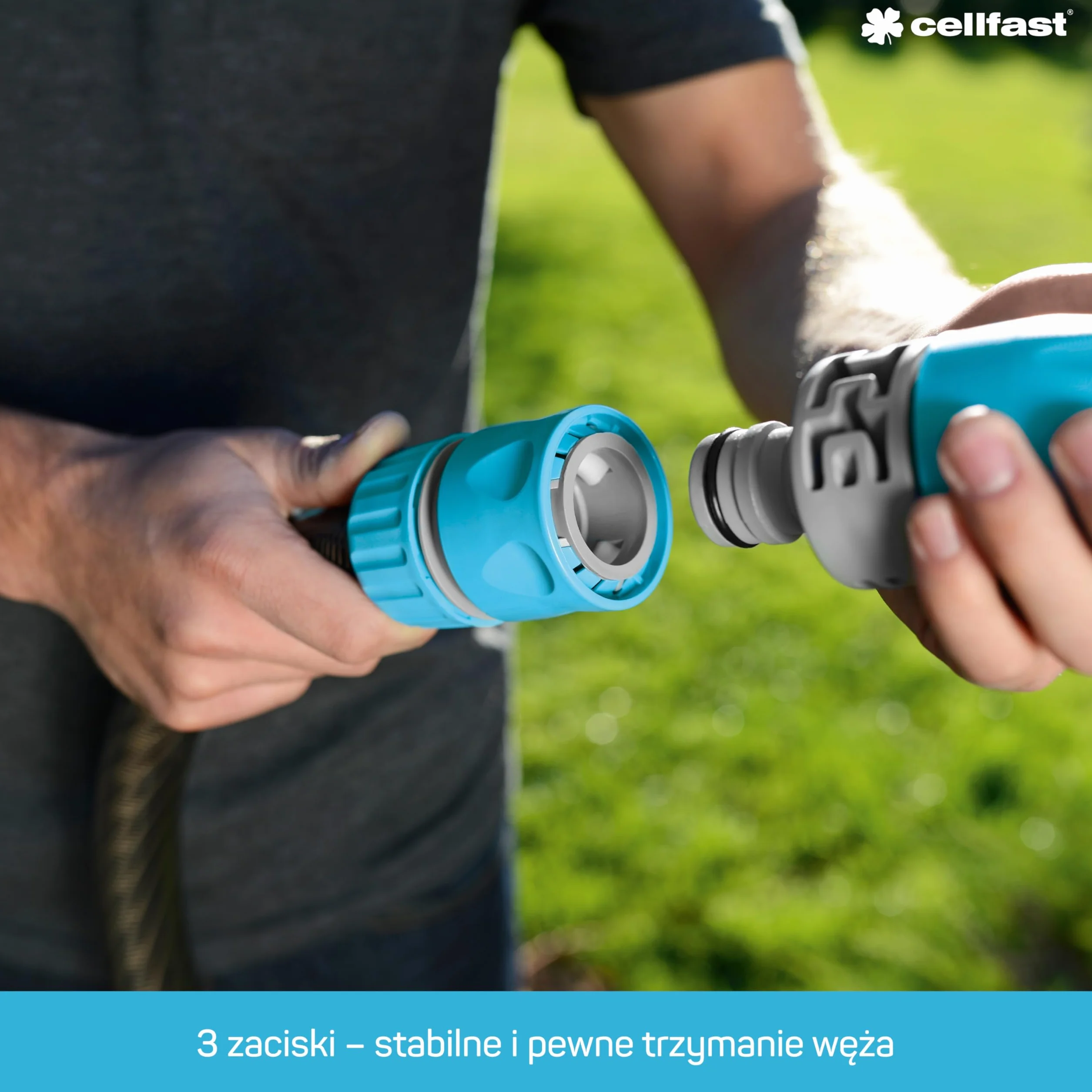 Cellfast Szybkozłącze SAFETOUCH IDEAL 3/4" PC/ABS Ergonomiczny