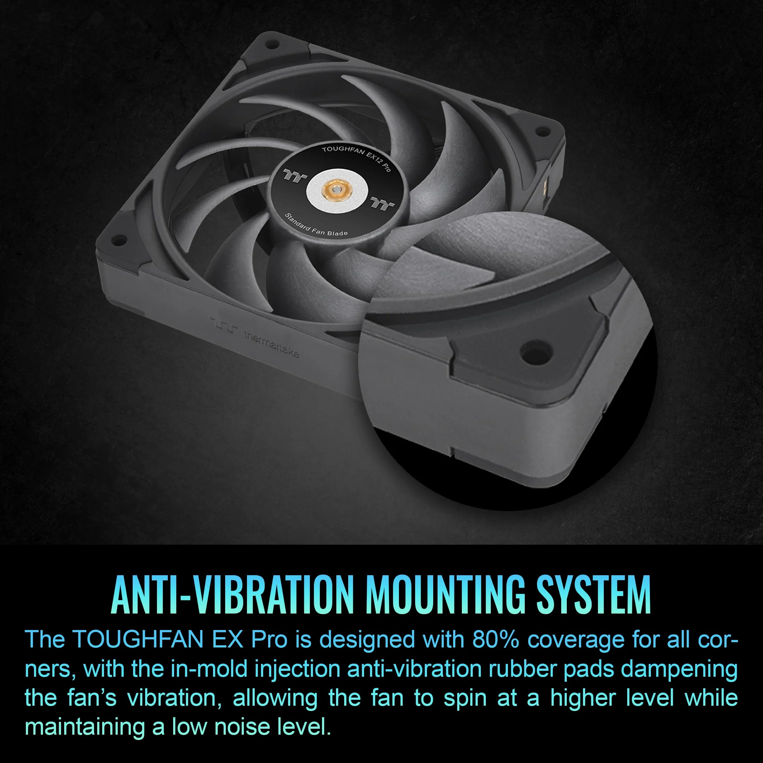 PC- Caselüfter Thermaltake ToughFan EX12 3 Fan Pack CL-F171-PL12BL-A