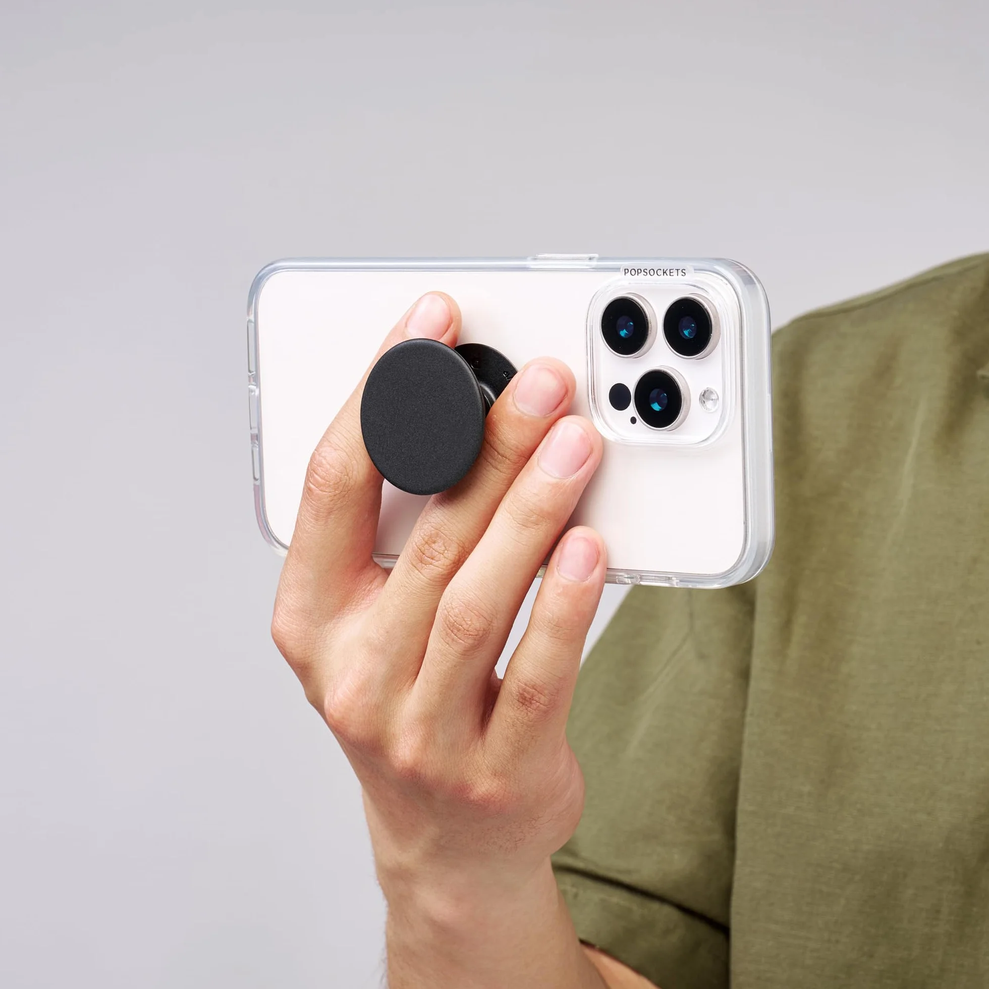 Popsockets Popgrip Uchwyt do Telefonu, Czarny, 40 x 7 x 40 mm