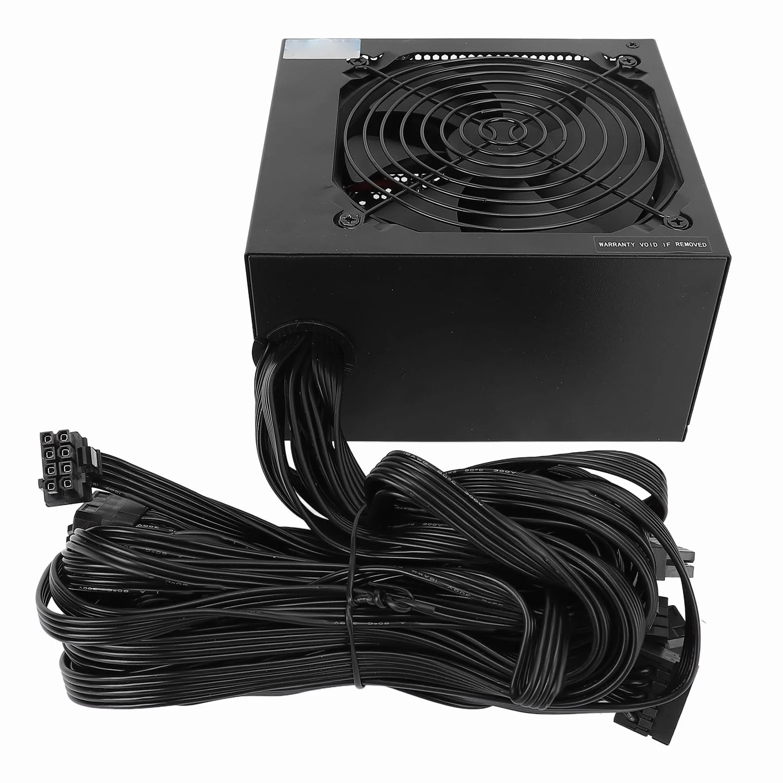 AMONIDA Wysokowydajny Zasilacz ATX 700 W z Wentylatorem Chłodzącym do Systemów Komputerowych Stabilne Napięcie Wiele Funkcji Ochronnych