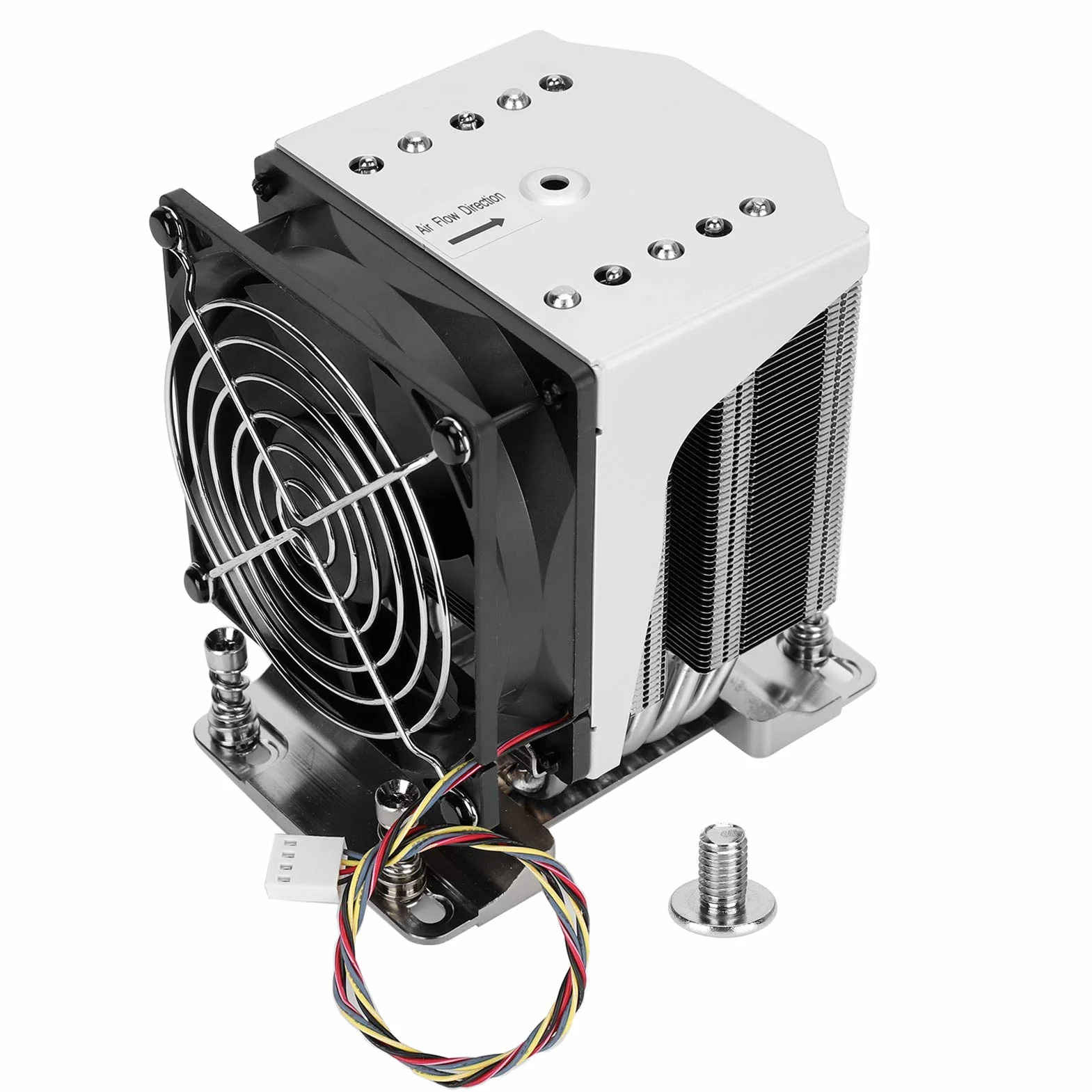 Generic Chłodnica Procesora Wydajny Wentylator Chłodzący do Serwerów/stacji Roboczych H11 EPYC 7000 SP3, 4U, 4,7 X 3,6 X 5 Cali