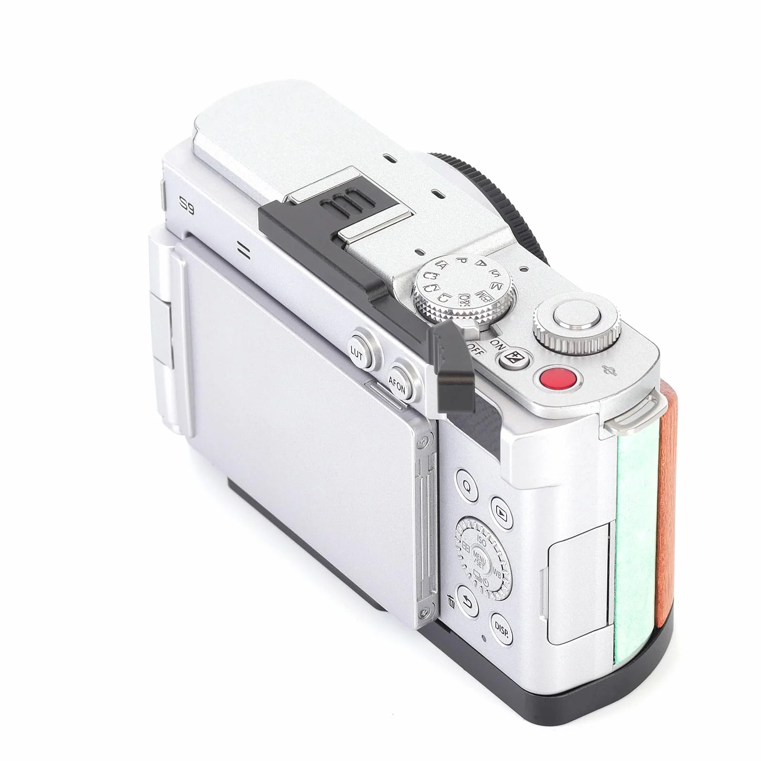 Uchwyt na kciuk do Panasonic LUMIX S9, podpórka pod kciuk z antypoślizgowym wzorem, zwiększona stabilność i komfort dla lepszego fotografowania (czarny)