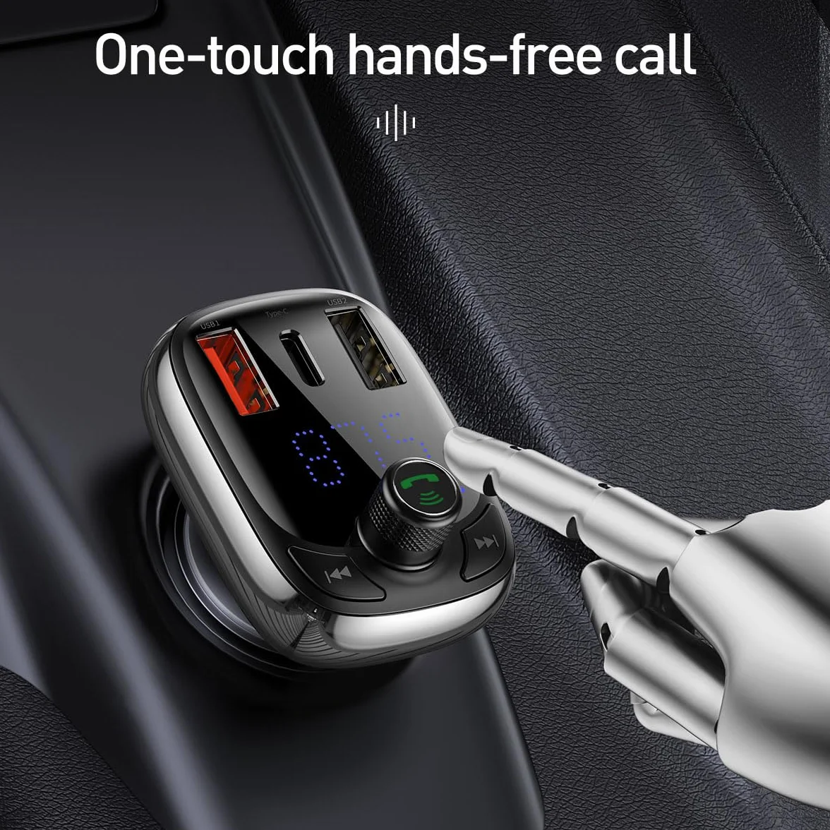 Baseus Car Bluetooth MP3 Player T Shaped S-13 Black OS