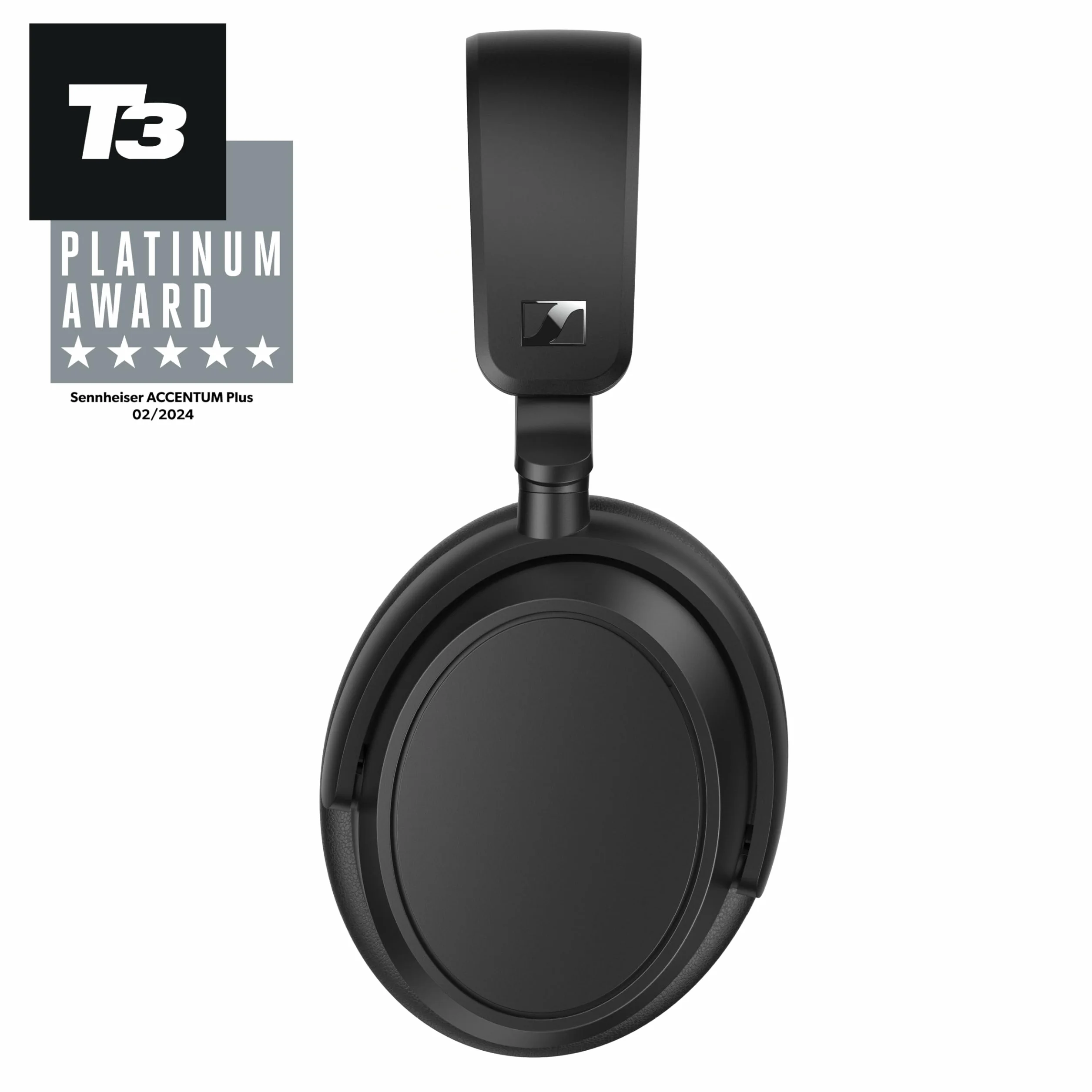 Sennheiser ACCENTUM Plus bezprzewodowe słuchawki Bluetooth – funkcja szybkiego ładowania, czas odtwarzania baterii 50 godzin, adaptacyjne hybrydowe ANC, personalizacja dźwięku, sterowanie dotykowe