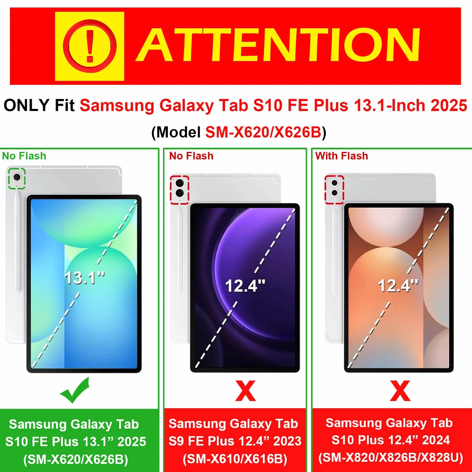 Obrotowe Etui dla Samsung Galaxy Tab S10 FE Plus 13.1 Cala 2025 (SM-X620/X626/X626B), Odporna na Wstrząsy z Przezroczysty Tył, Automatycznie Budzi/Spać, Lawendowy