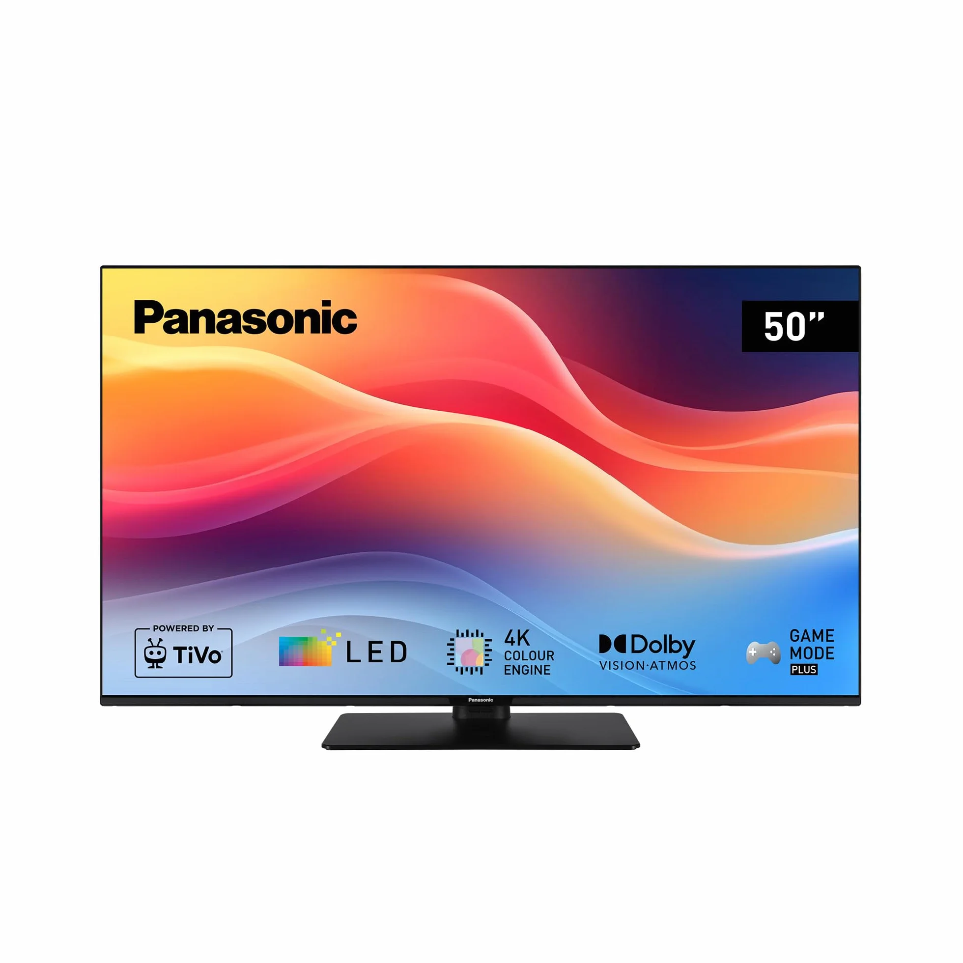 Panasonic TB-50W61AEZC, seria W61 50 cali, 4K Ultra HD Smart TV LED, TiVo, Dolby Vision i Atmos, tryb gier Plus, Alexa i Google Voice Control, Czarny