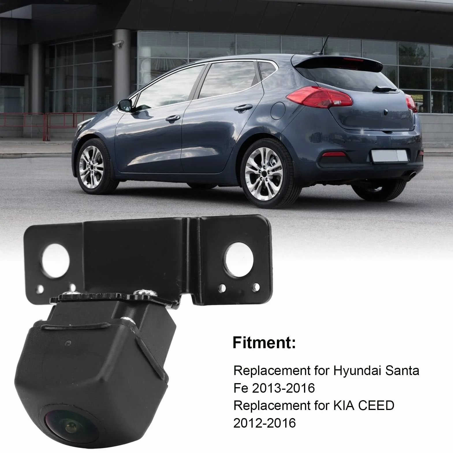 Kamera Cofania, 95760 Ip68 Wodoodporna Kamera Cofania Uniwersalna Wymiana Monitora Asystenta Parkowania Santa Fe 2013-2016 i CEED 2012-2016