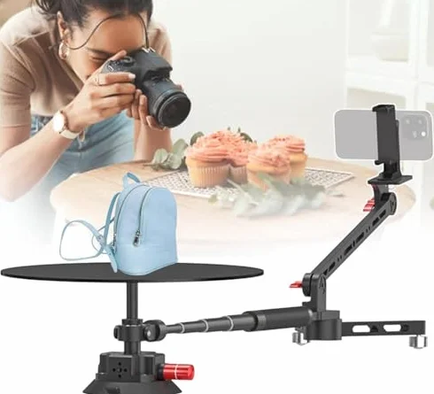 Obrotowa platforma do fotografowania, suwak kamery 360 do profesjonalnego sprzętu wideo, panoramiczna fotobudka dla filmowców i kamerzystów