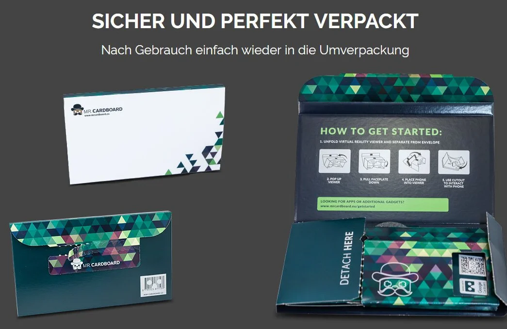 Google Cardboard POP! z opaską na głowę i wyściółką Virtual Reality Headset VR Viewer do systemu Android Apple iOS