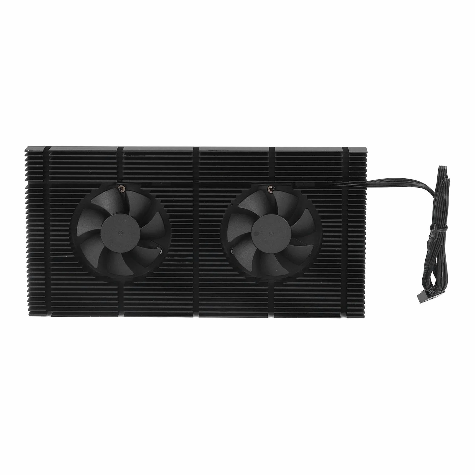 Fdit Radiator Pamięci VRAM z Podwójnym Wentylatorem PWM, Aluminiowy Radiator z Cichymi łożyskami Hydraulicznymi, do Chłodzenia Pamięci GPU 3080 i 3070 (Podkładka 0,5 mm 600)