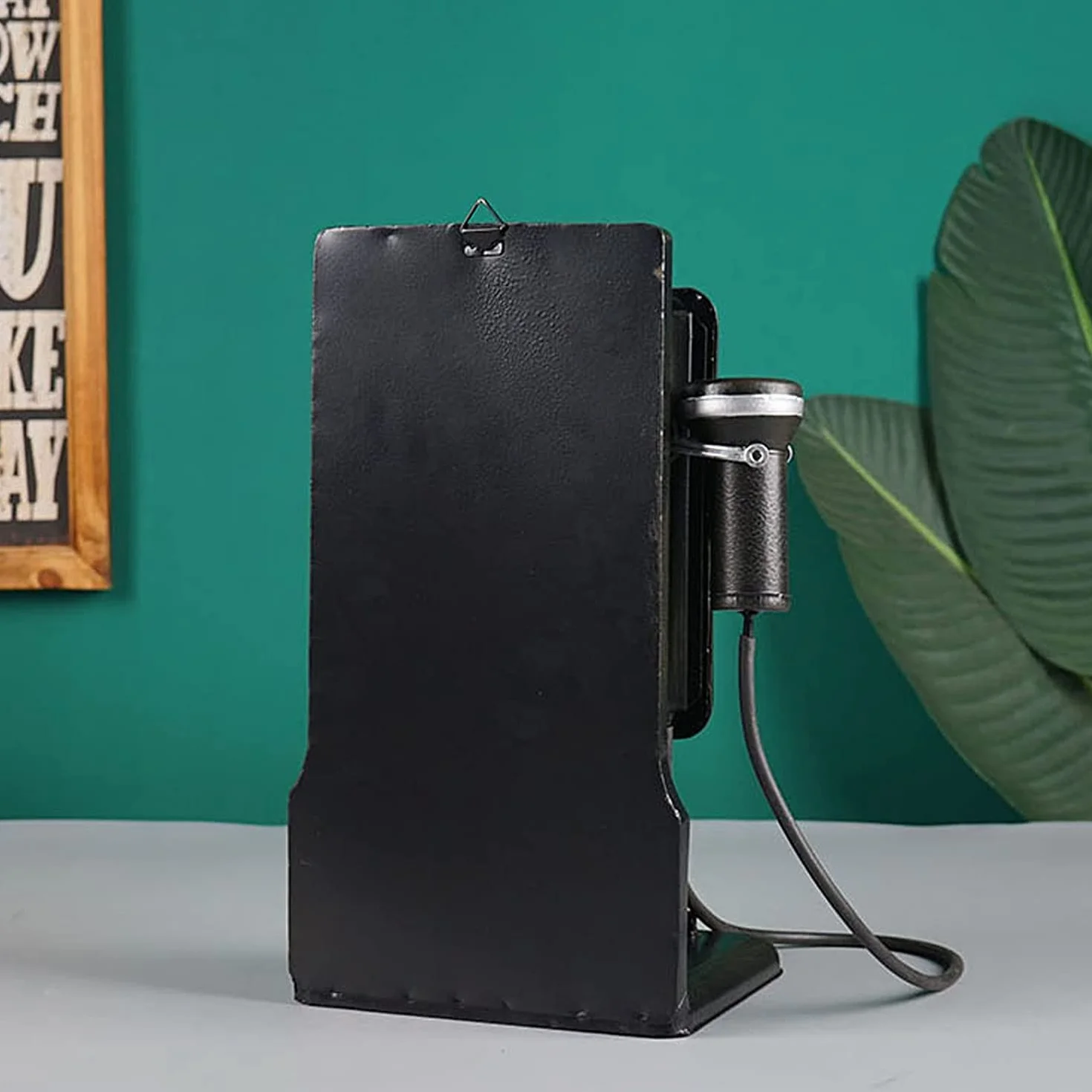 Przewodowy staromodny antyczny telefon stacjonarny dekoracja vintage retro imitacja antyczny telefon przewodowy dom biuro telefon