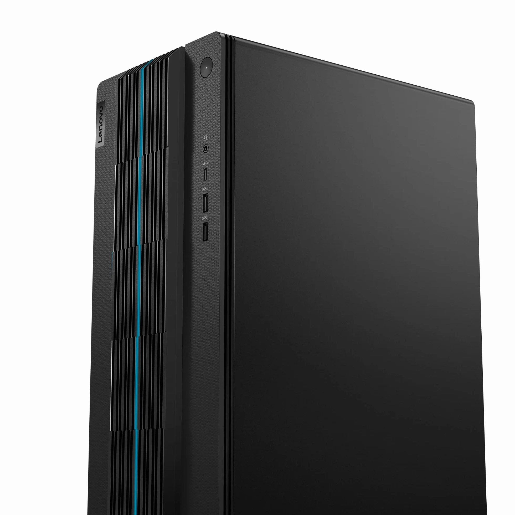 Lenovo Ideacentre Gaming 5 17ACN7 - komputer stacjonarny (AMD Ryzen 5 5600G, 8GB RAM, 512GB SSD, NVIDIA GeForce RTX 3050-12GB, Windows 11 Home) AZERTY klawiatura i mysz USB - czarna