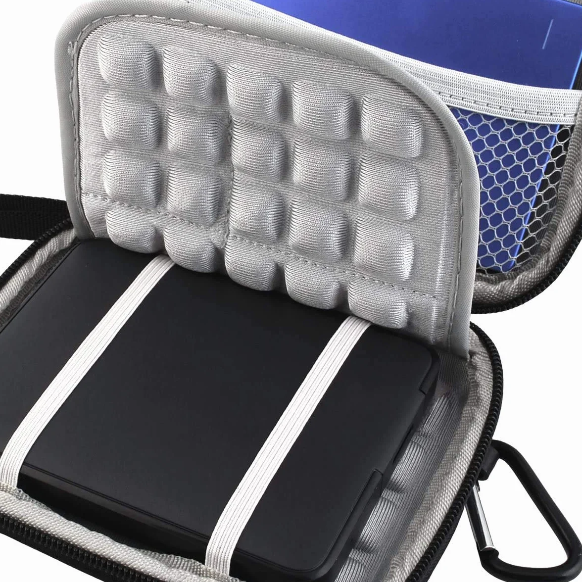 Lacdo Obudowa zewnętrznego dysku twardego do Western Digital WD Elements/WD My Passport Ultra/WD Game Drive 2,5 cala HDD 500 GB 1 TB 2 TB 3 TB 4 TB 5 TB Osłona ochronna Eva,Niebieski