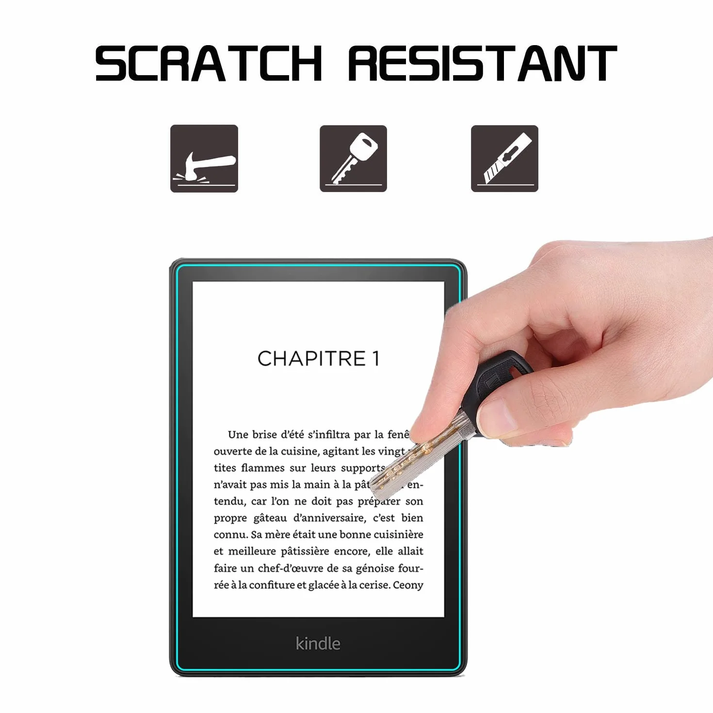 Ochronka ekranu do Kindle Paperwhite 2021, szkło hartowane 9H, 2 szt, 6,8", 11. generacji