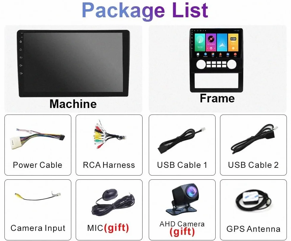 Car Multimedia Player dla Foton View G7 G9 2014-2018 Android 15 9 Inch Car Play Screen Mirror Link Swc Cooling Fan For, 4 Core 2G+64G