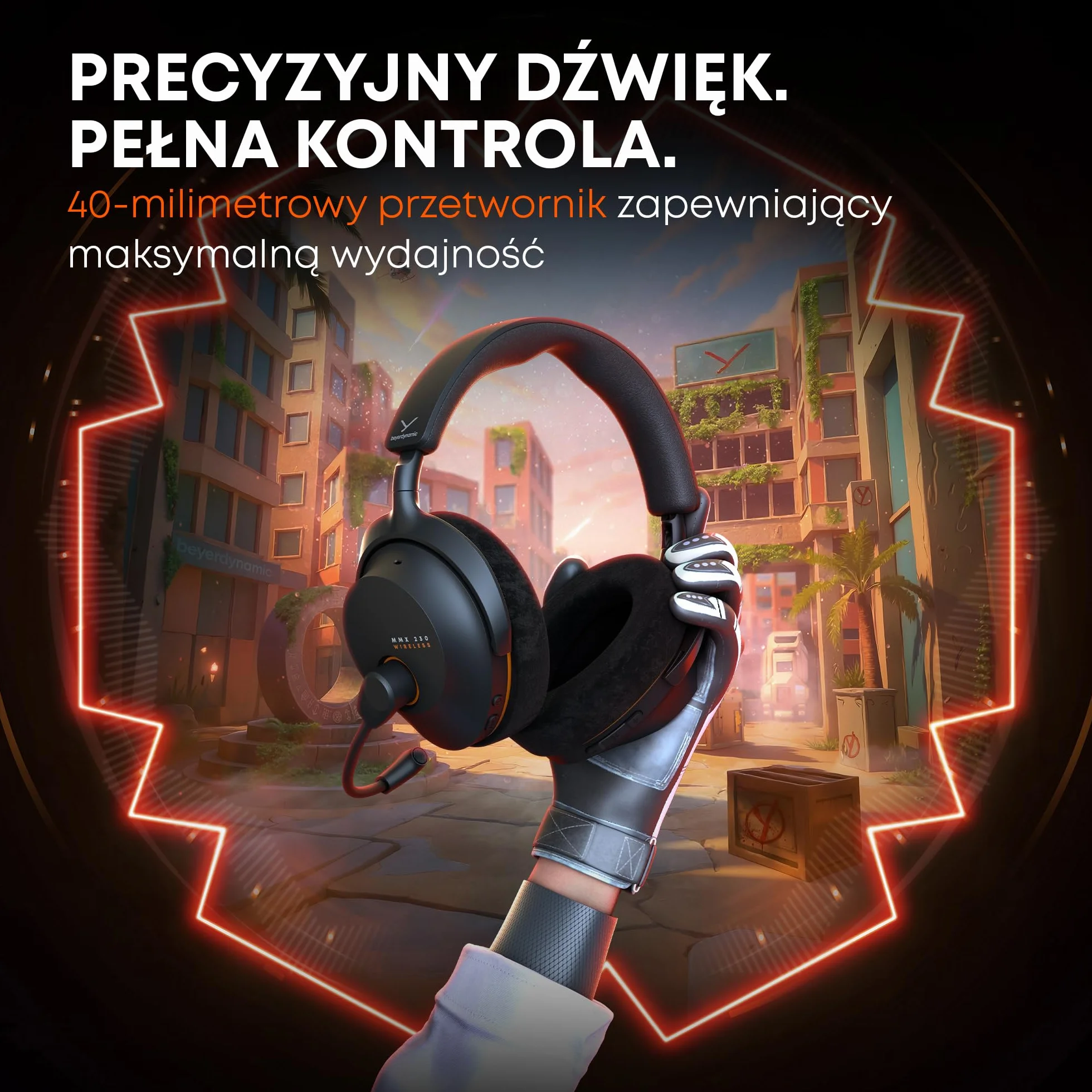 beyerdynamic MMX 230 bezprzewodowy zestaw słuchawkowy gamingowy z Bluetooth® 6.0 i ANC, 60-godzinny czas pracy baterii, in czarny - Nowa aktualizacja dostępna za pośrednictwem aplikacji