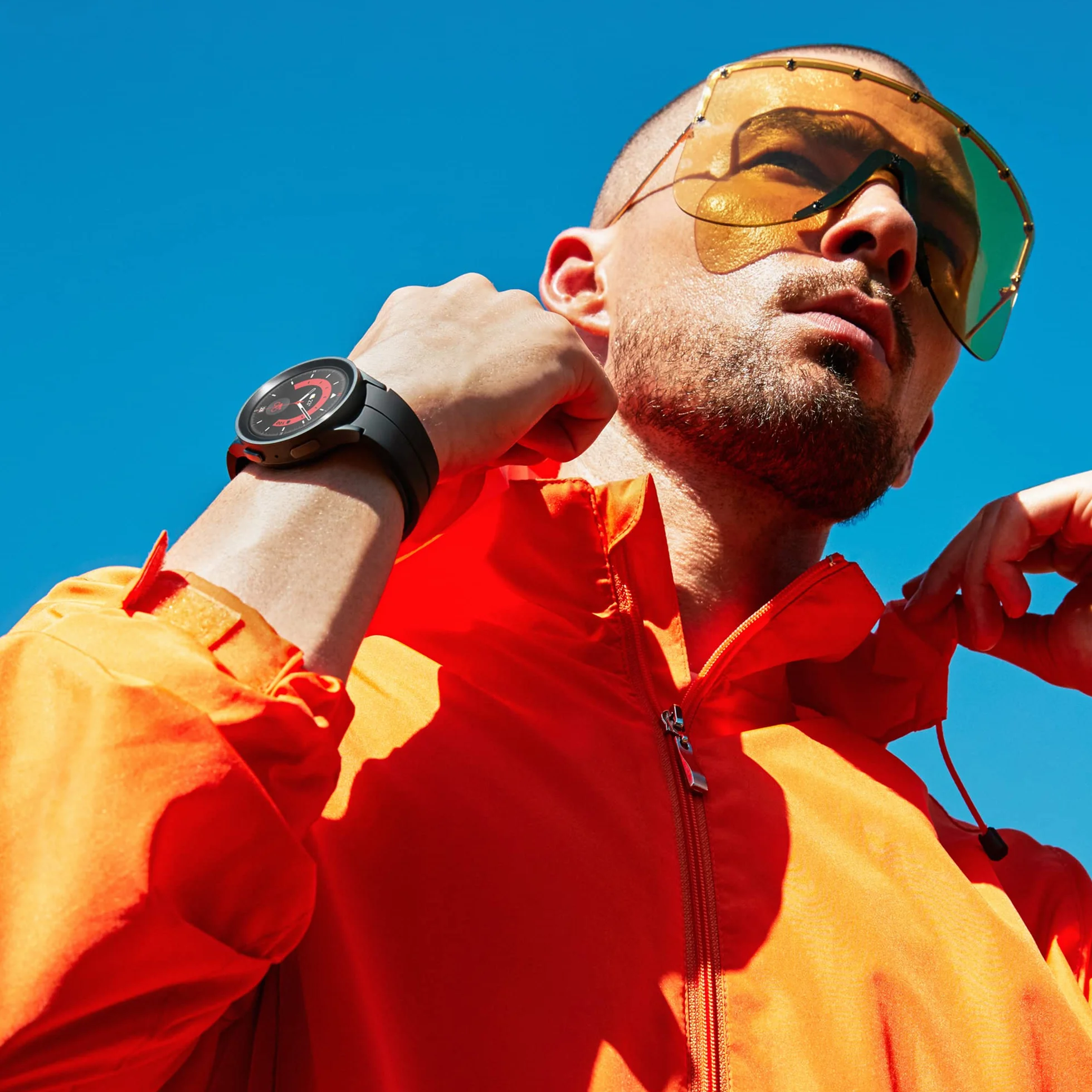 SAMSUNG Galaxy Watch5 Pro inteligentny smartwatch, monitorowanie zdrowia, śledzenie stanu fizycznego, długa żywotność baterii, Bluetooth 45 mm, czarny, zegarek sportowy, 45mm - wersja PL