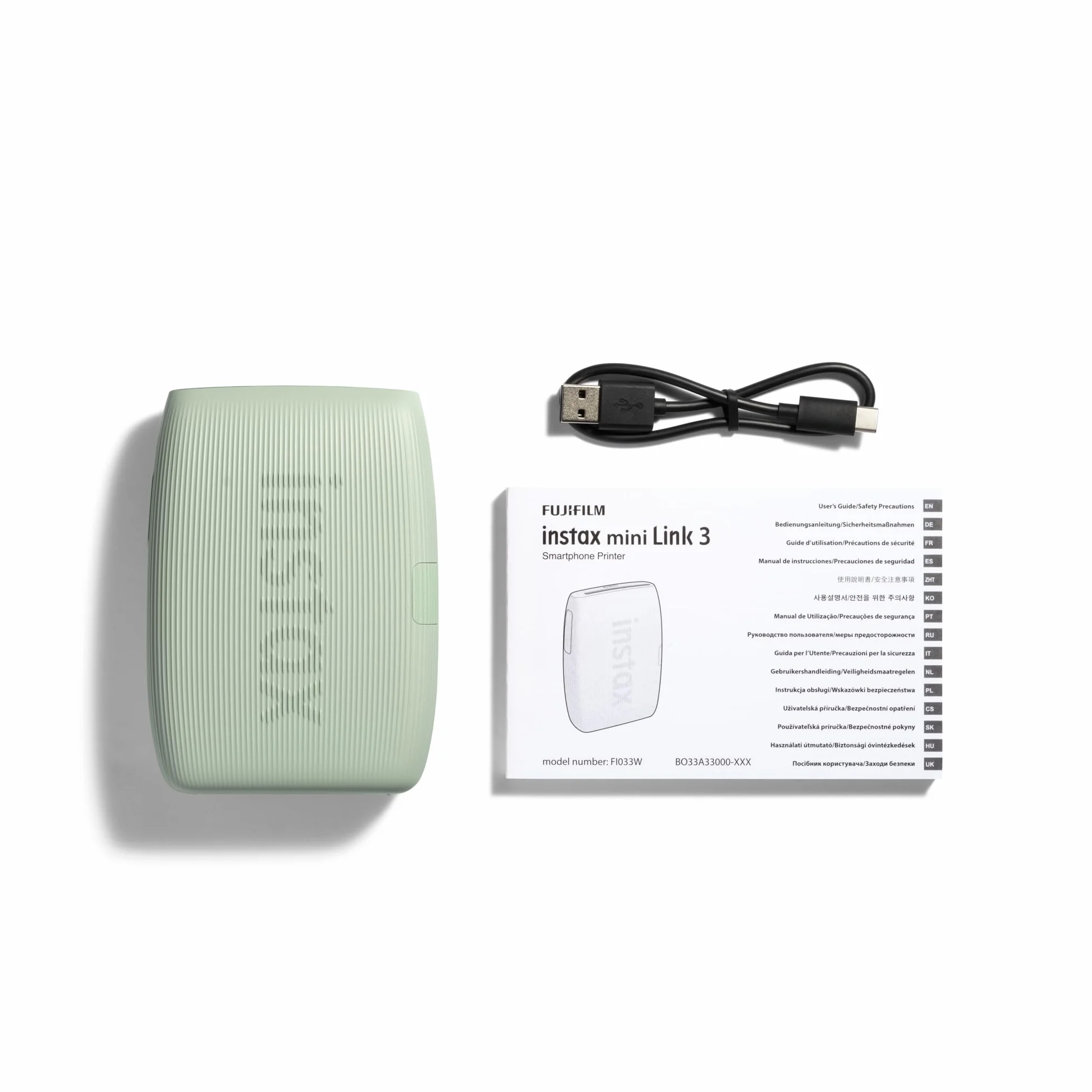 INSTAX mini LINK 3 drukarka do zdjęć ze smartfona, Sage Green