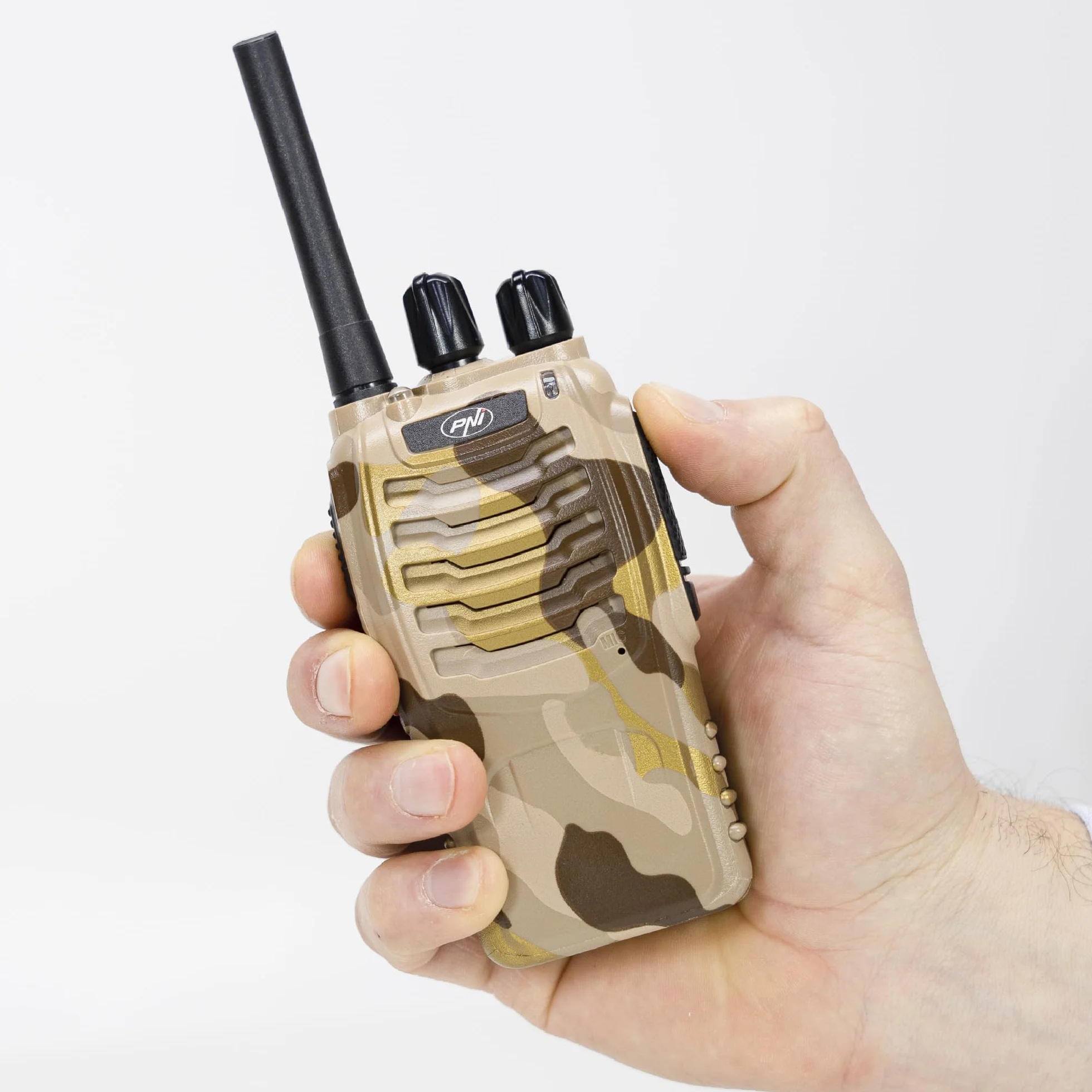 PNI PMR R40 Camo przenośny nadajnik radiowy, zestaw 10 sztuk, 0,5 W, 16 PMR, baterie 1200 mAh, z ładowarkami i słuchawkami
