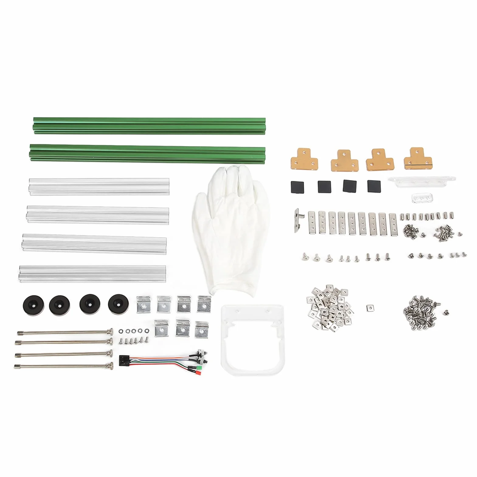 Wspornik Otwartej Obudowy Komputera MATX Doskonałe Odprowadzanie Ciepła Aluminiowa Rama DIY do Gier i Sprzętu Górniczego (Zielone srebro)