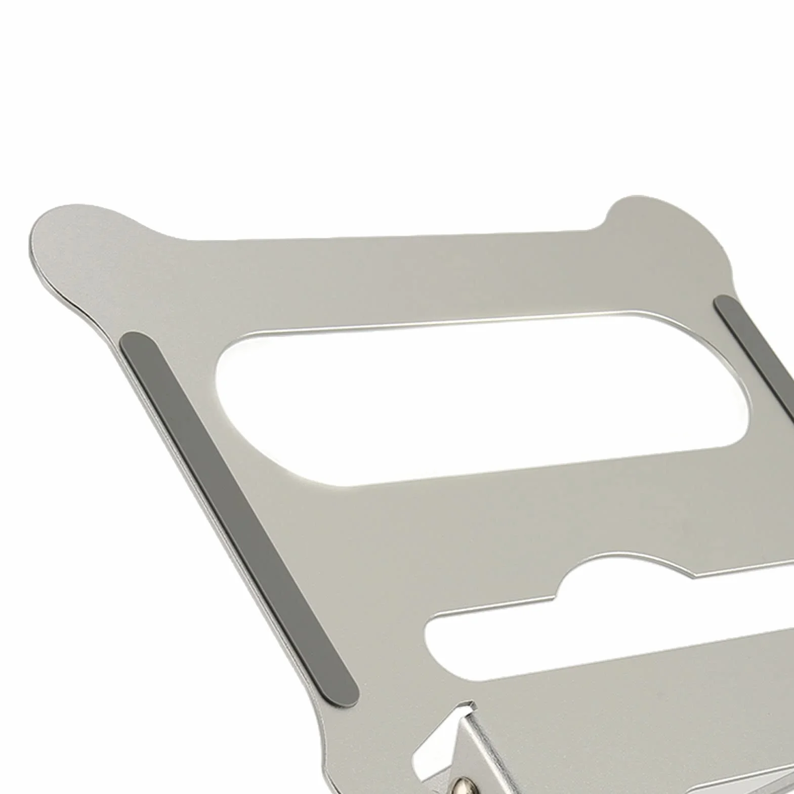 Podstawka do laptopa Srebrna, przenośna, składana, wysuwana, podnoszona podstawka pod komputer chłodząca ze stopu aluminium, z możliwością regulacji kąta