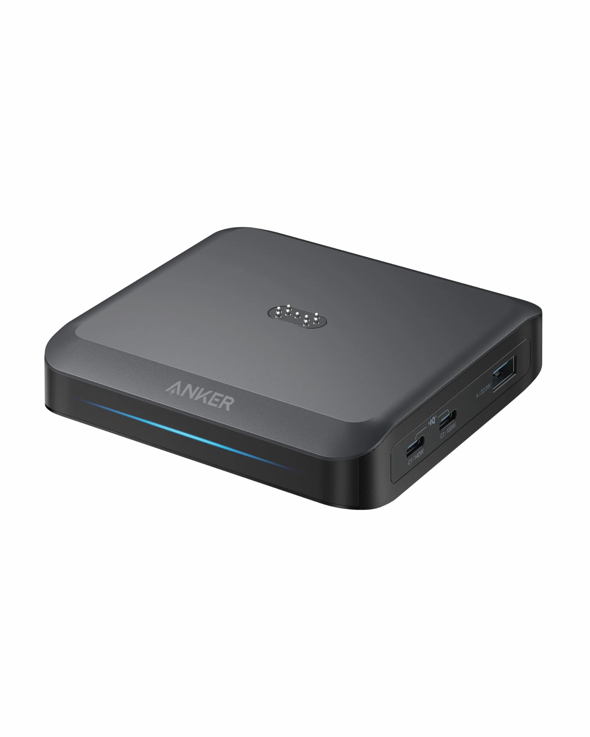 Anker stacja ładująca Prime, 150 W, 4 urządzenia, Pogo Pin | 150 W, ładowanie 4 urządzeń, kompatybilna z urządzeniami MacBook, iPhone, Samsung