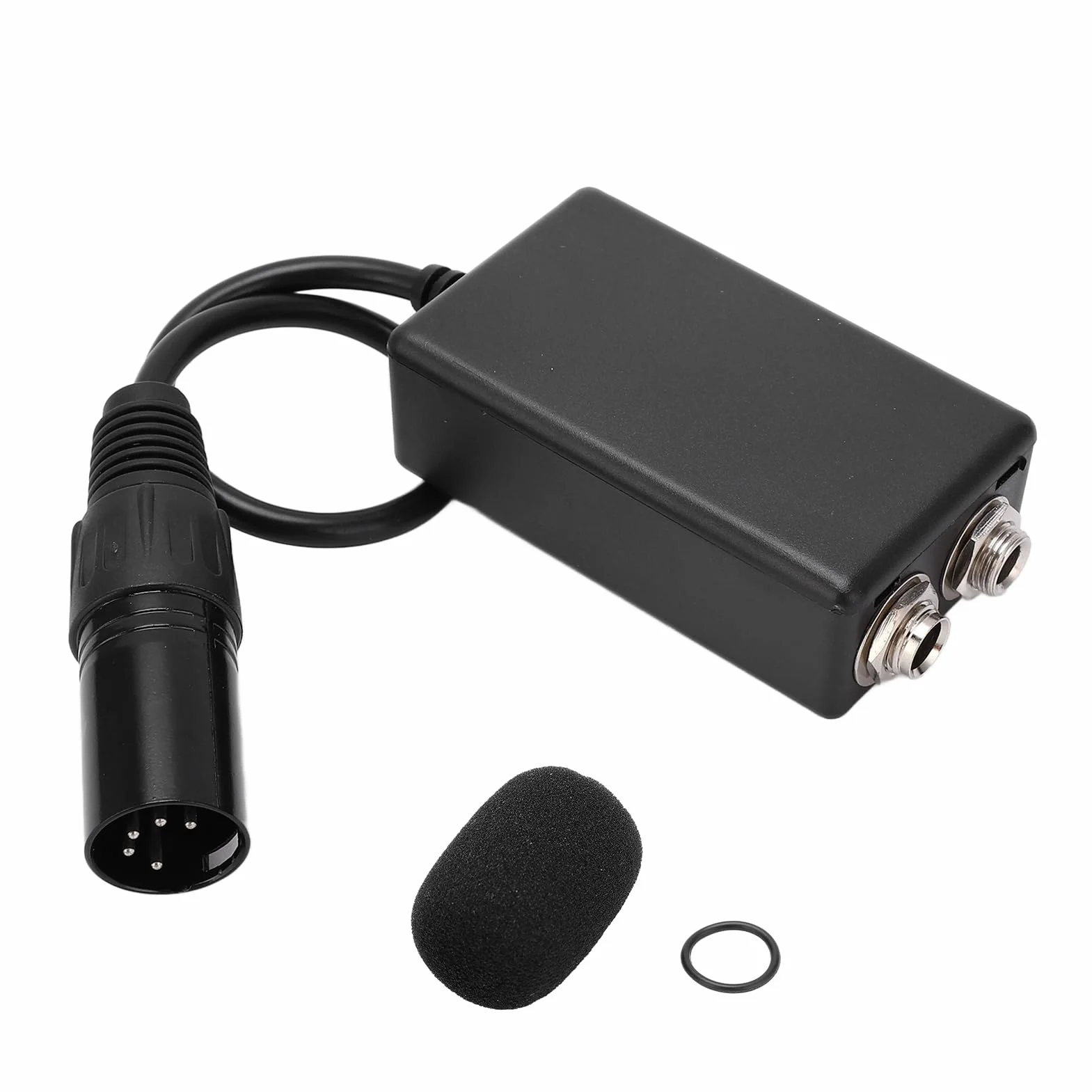 Adapter zestawu słuchawkowego dla lotnictwa Podwójne wtyczki GA na 5-pinowe złącze męskie XLR z pierścieniami typu O-ring z gąbki o dużej gęstości, lekki przenośny adapter