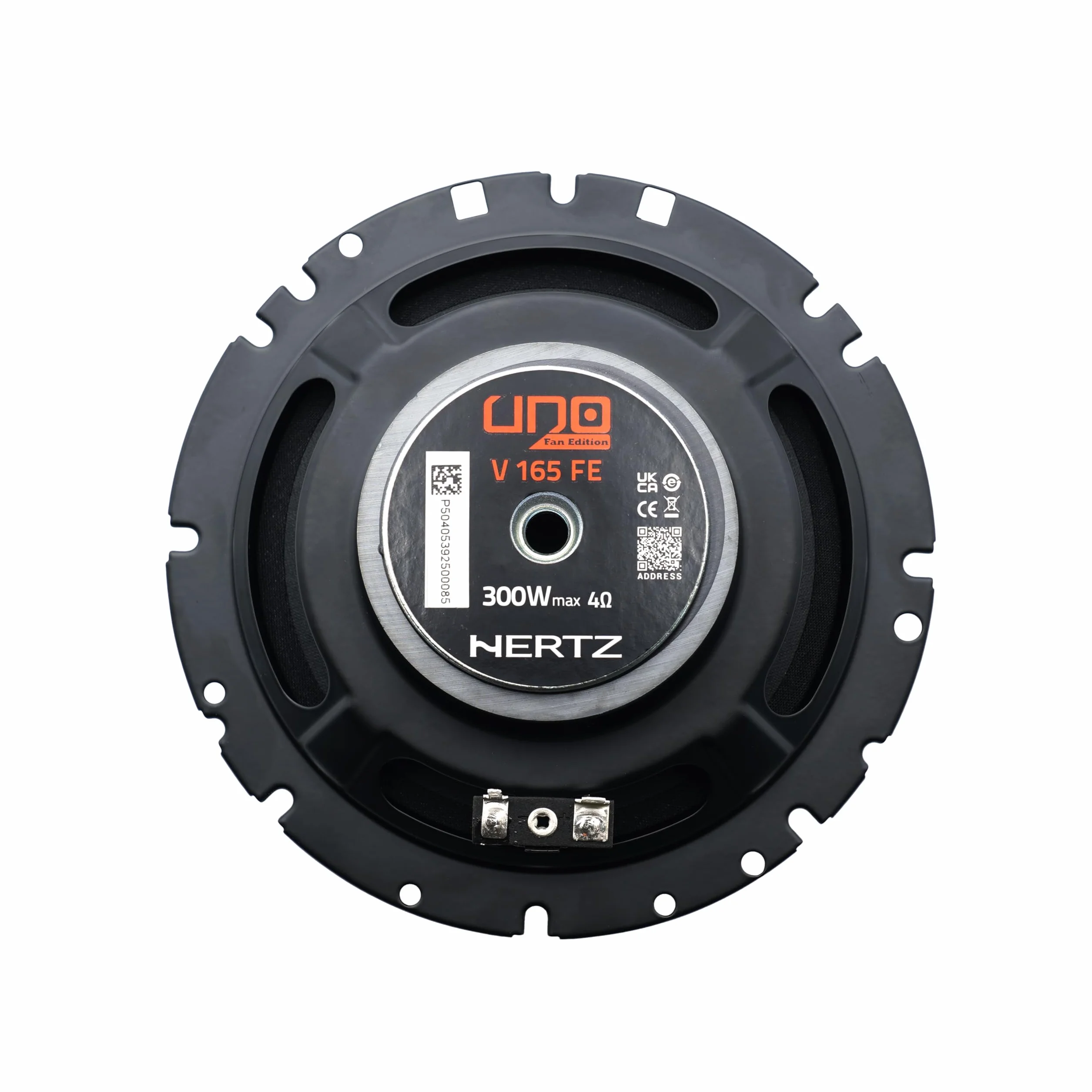 Hertz K 165 Fan Edition 2-drożny zestaw głośników niskotonowych 165/170 mm, 24 mm głośnik wysokotonowy i wbudowany crossover, 300 W Peak, 4 omy, kratki w zestawie i łatwa instalacja