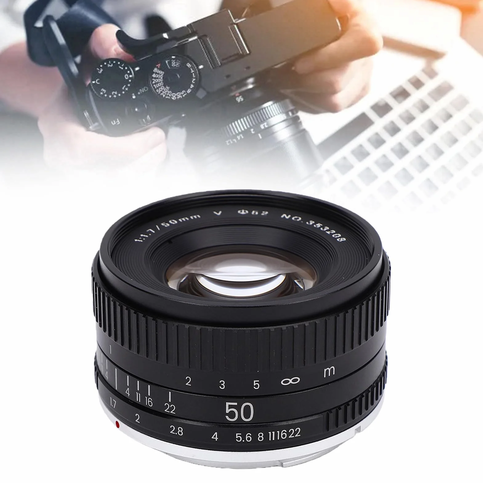 Topiky Obiektyw Stałoogniskowy 50 Mm F1.7 Prime do Aparatu K1/K-1 Mark II, Marzycielski Styl Fotograficzny, Wielowarstwowa Powłoka Antyrefleksyjna, Solidna Konstrukcja