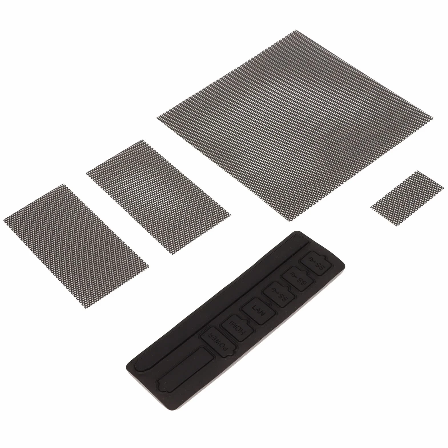 Filtr Przeciwpyłowy, Wymienny Filtr Przeciwpyłowy do Konsoli Series X, 8 Zatyczek Przeciwpyłowych, Zestaw 4 Siatek PVC, Filtr Siatkowy z Wentylowaną Osłoną Przeciwpyłową do