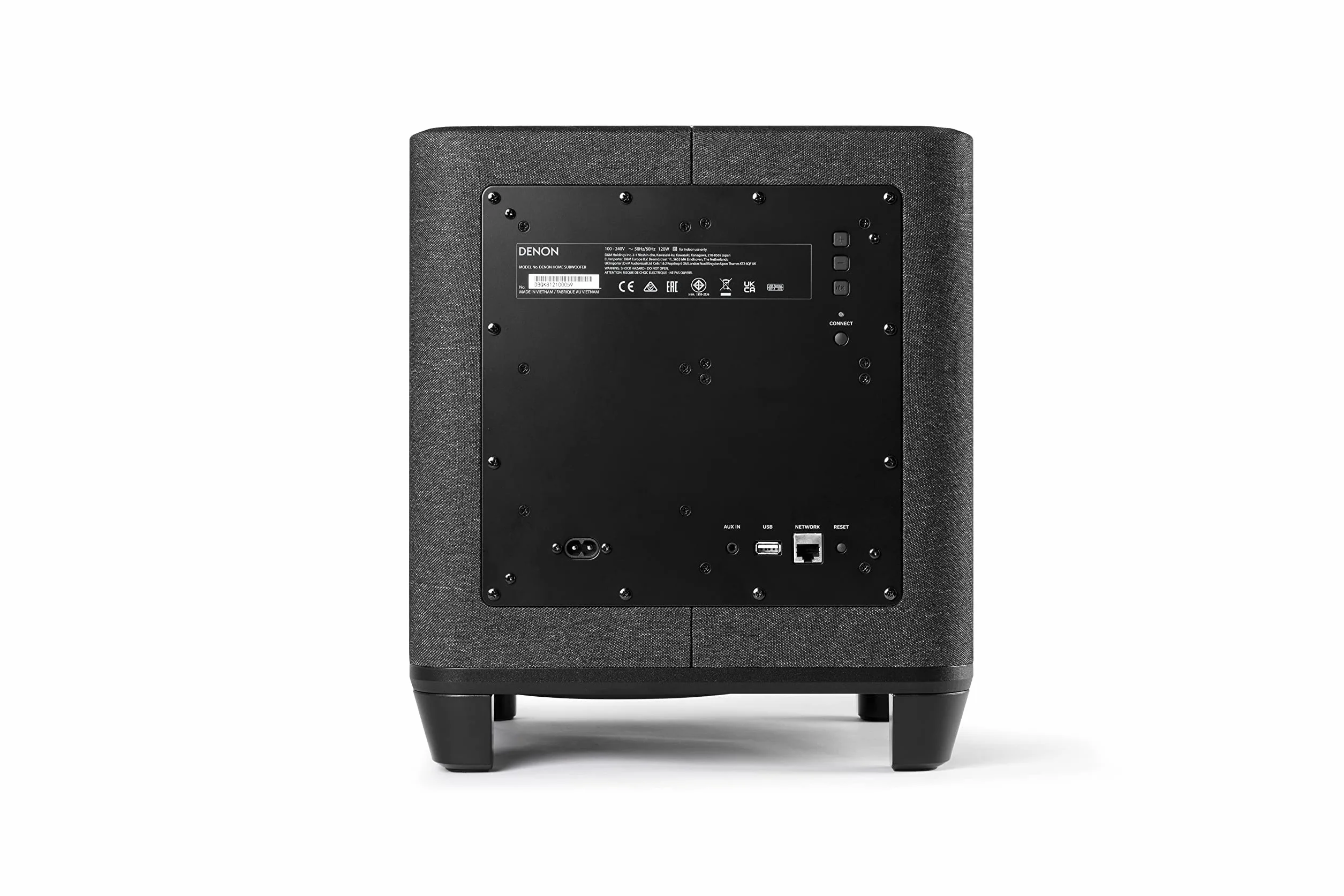 Denon Home DENONHOMESUBBKE2 Subwoofer, Czarny, 8"
