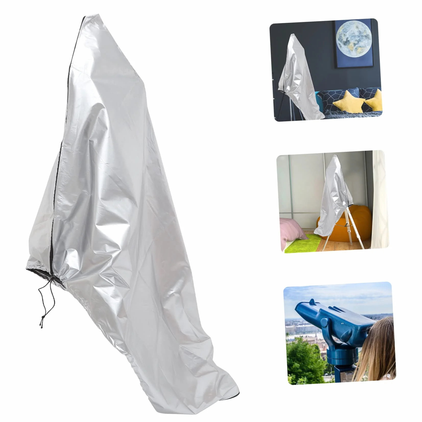 Pokrowiec Na Teleskop 210d Oxford Rain Cover Uv Silver 150x85cm