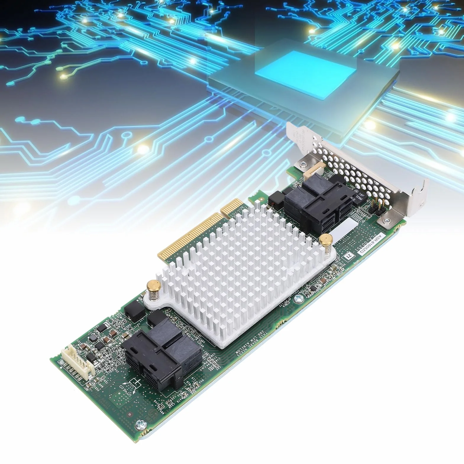 Karta ASR 81605ZQ 12 GB/s 1 GB Pamięci Podręcznej 16 Kanałów 256 urządzeń Pamięci Masowej Karta Kontrolera PCIe X8 Przesyłanie Danych w górę Macierzy SAS Macierzy PCIe X8 Kontroler