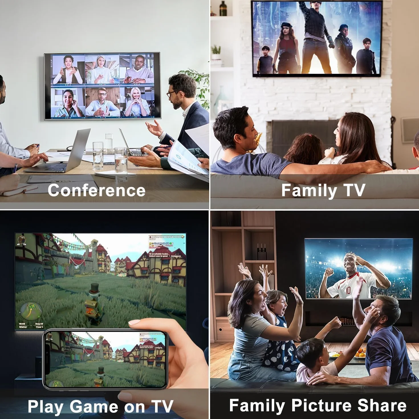 Adapter HDMI dla iPhone iPad 1080P Digital AV Video Audio Sync Screen Converter Kompatybilny z HDTV