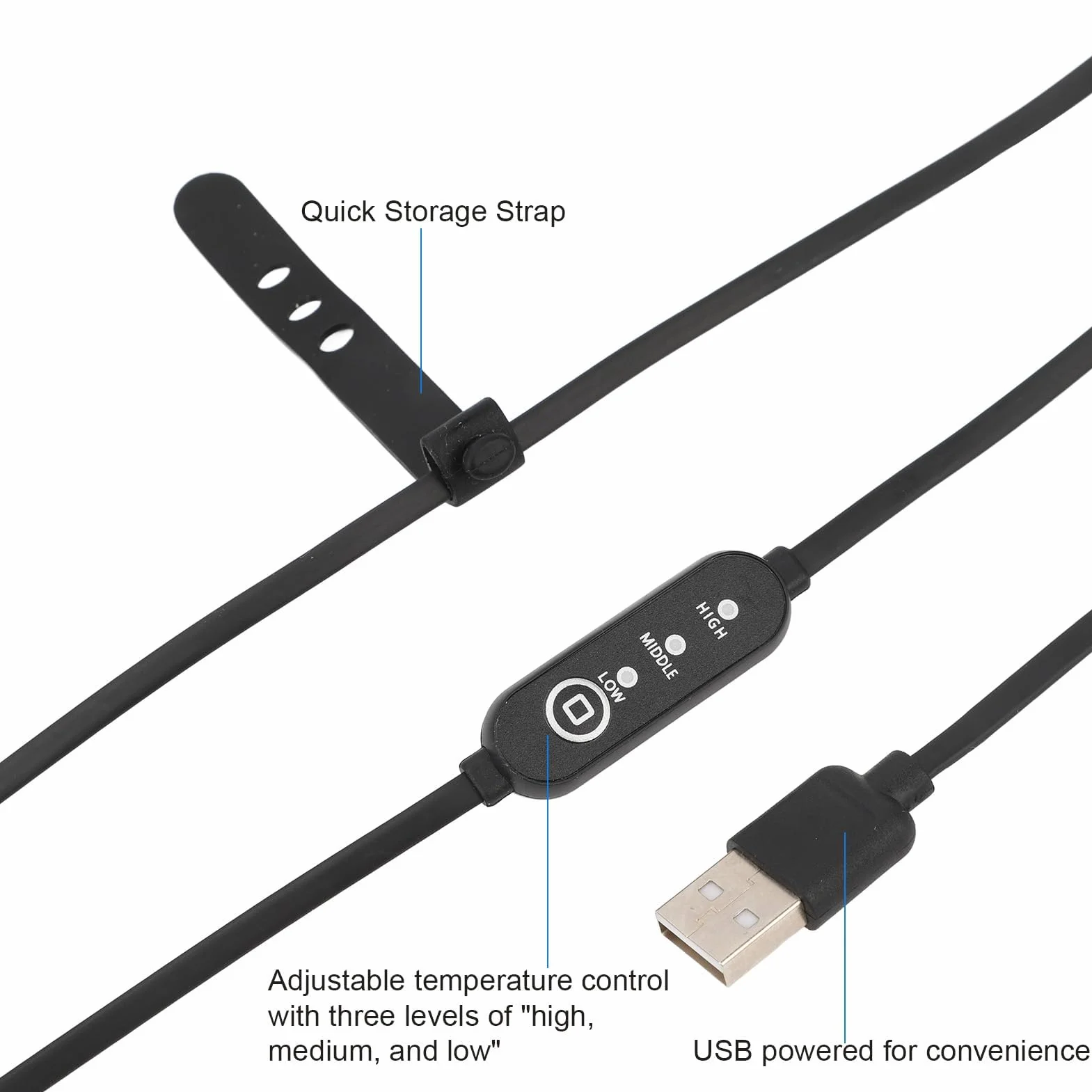 Podgrzewacz Obiektywu USB, Osłona Przeciw Rosie Teleskopu, Elastyczna Ochrona Przed rosą w Teleskopach, Wizjery, Podgrzewacz Obiektywu Aparatu Cyfrowego, Pasek Podgrzewacza Rosy