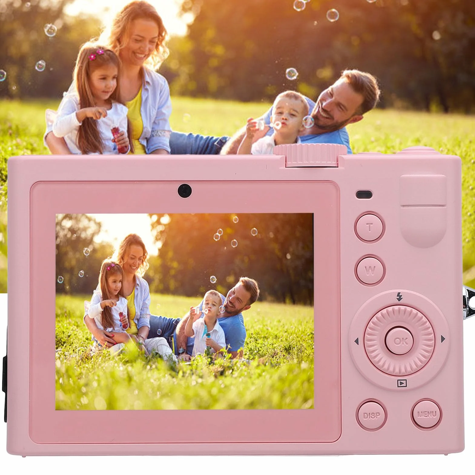 Cyfrowy Aparat Fotograficzny, Cyfrowy Aparat Fotograficzny o Rozdzielczości 5K i Rozdzielczości 72 MP z Autofokusem i 2-calowym Ekranem, Kompaktowa Przenośna Kamera do Vlogowania
