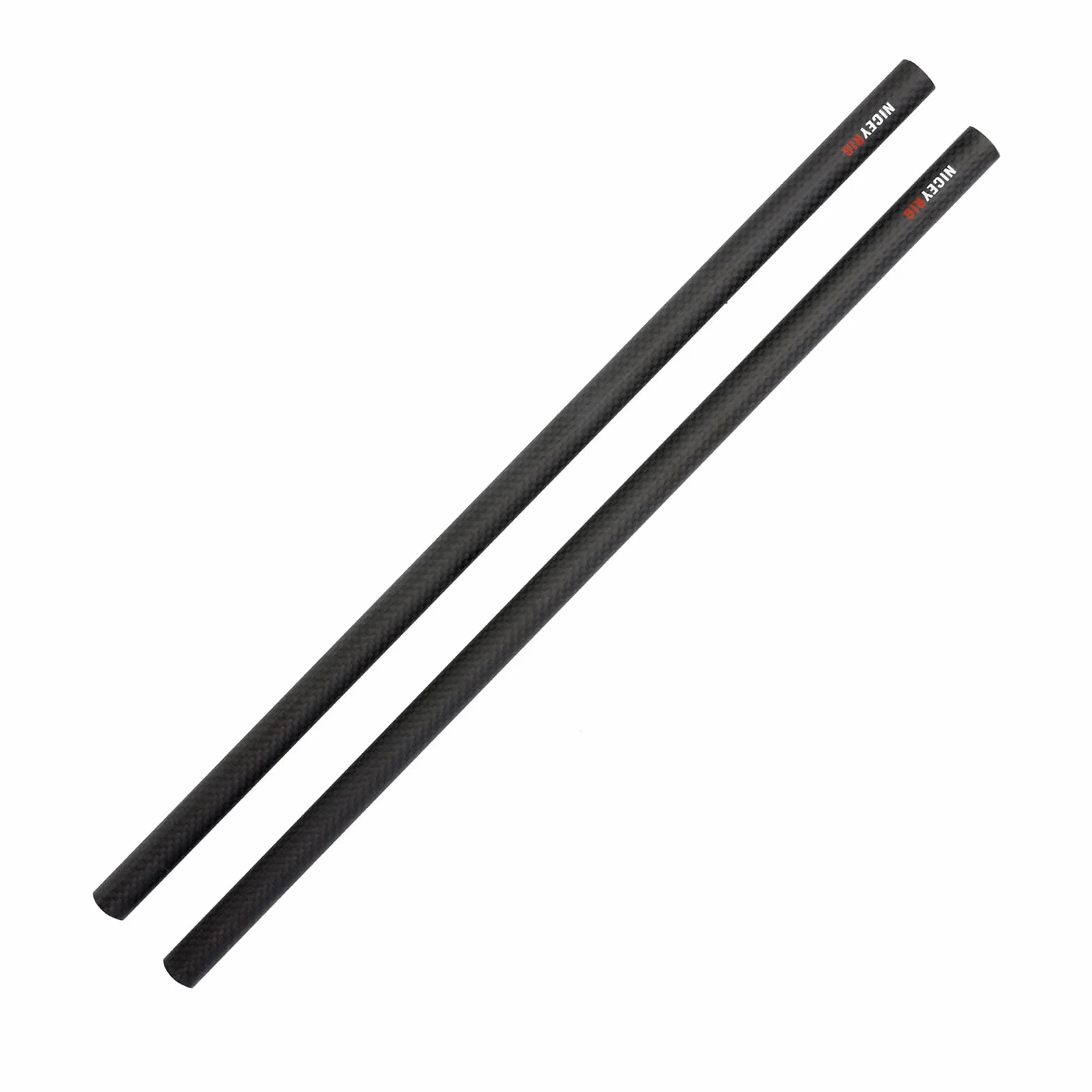 NICEYRIG Pręty z włókna węglowego 15 mm 16"/40 cm 15 mm system podparcia szyny prętowej, zestaw naramienny DSLR, klatka stabilizatora aparatu, matowe pudełko, płyta podstawy