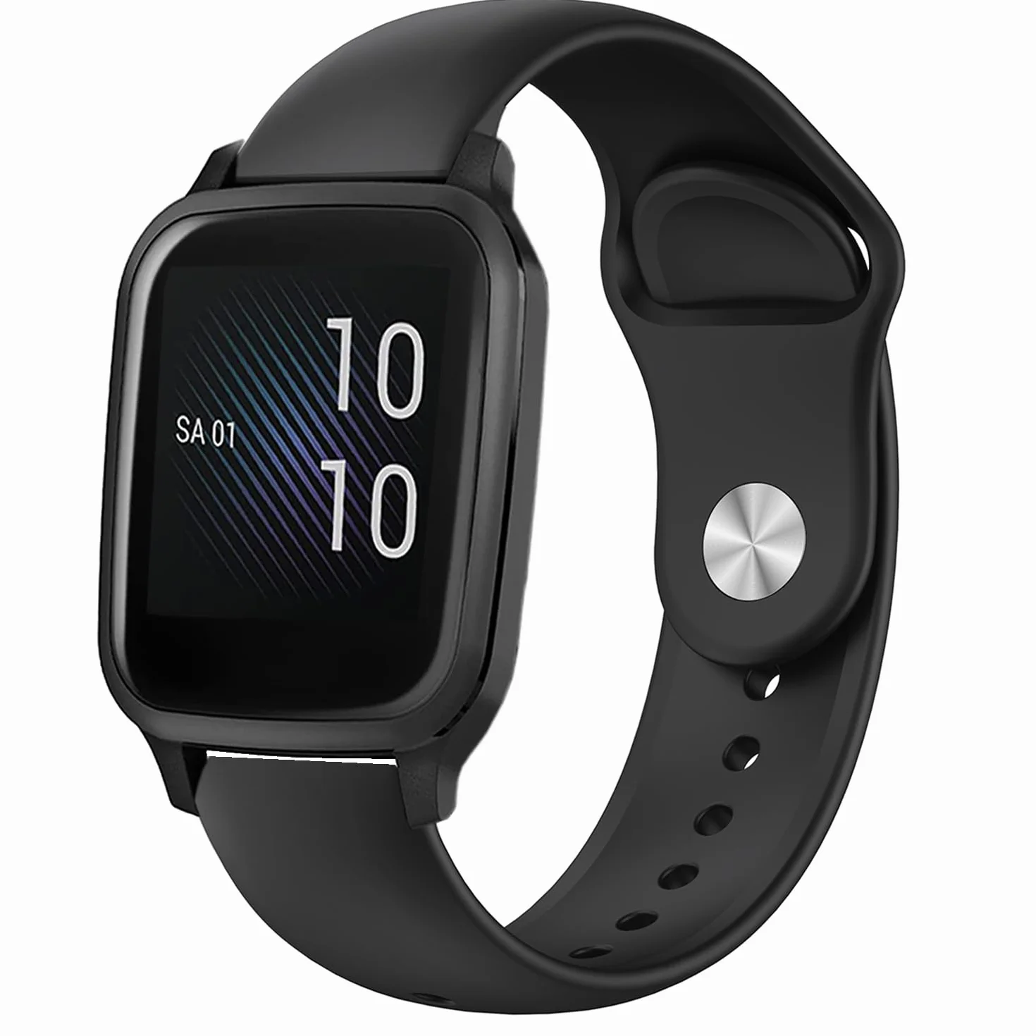 Issinlky Pasek sportowy Soft Silicone do Garmin Venu Sq/Music/Sq 2/Music, 20mm do Garmin Venu 2 Plus/Vivoactive 6/5/3/Vivomove HR/Forerunner 55 245 645